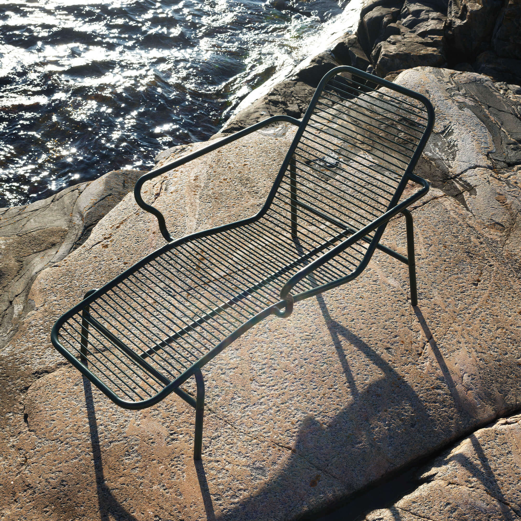Vig Chaise Longue, șezlong de metal