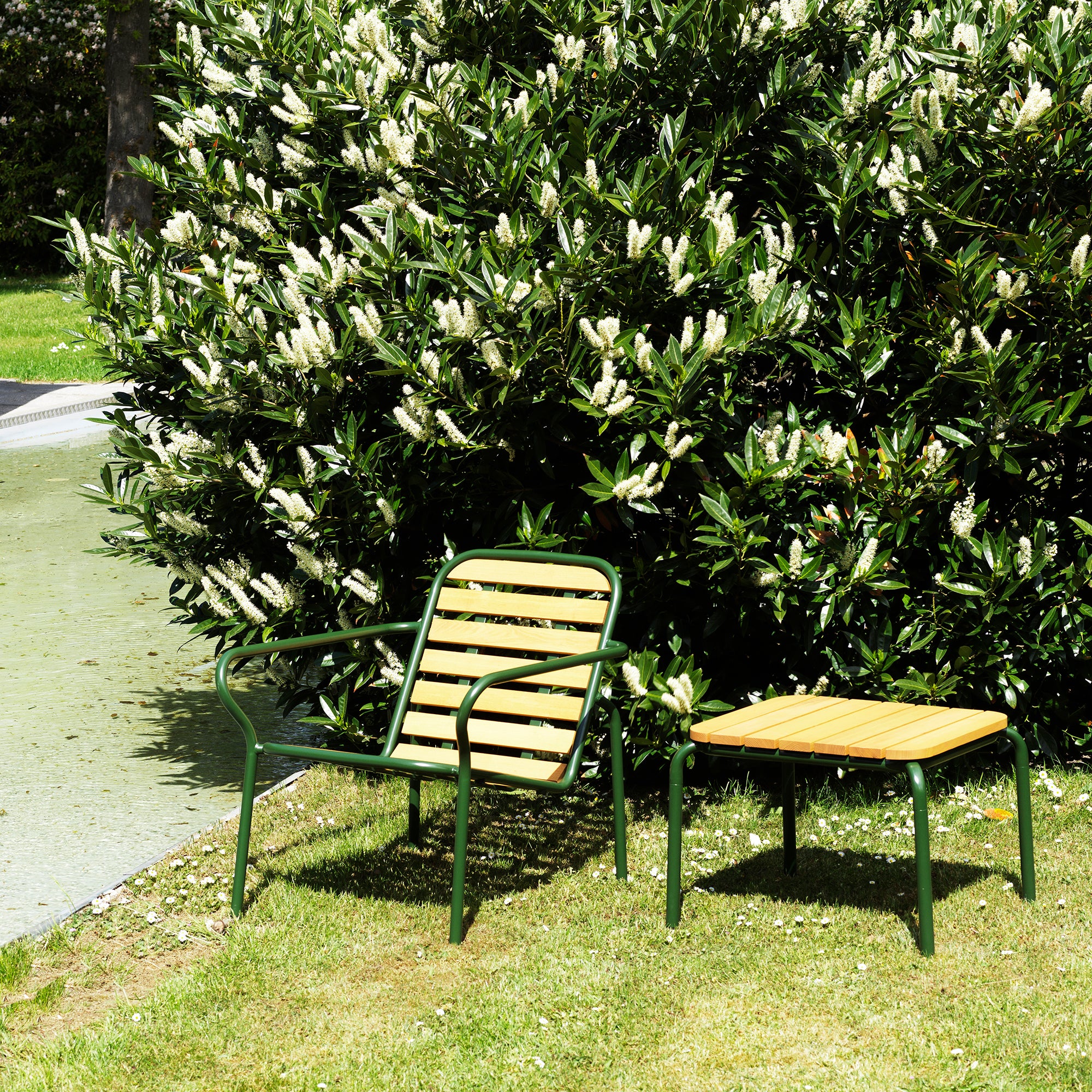 Vig Lounge Chair, fotoliu din lemn pentru exterior