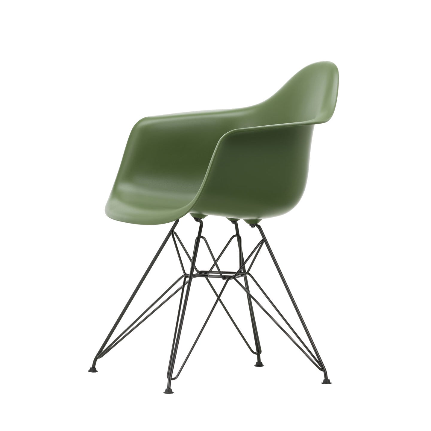 Eames Plastic RE DAR scaun cu baza neagră