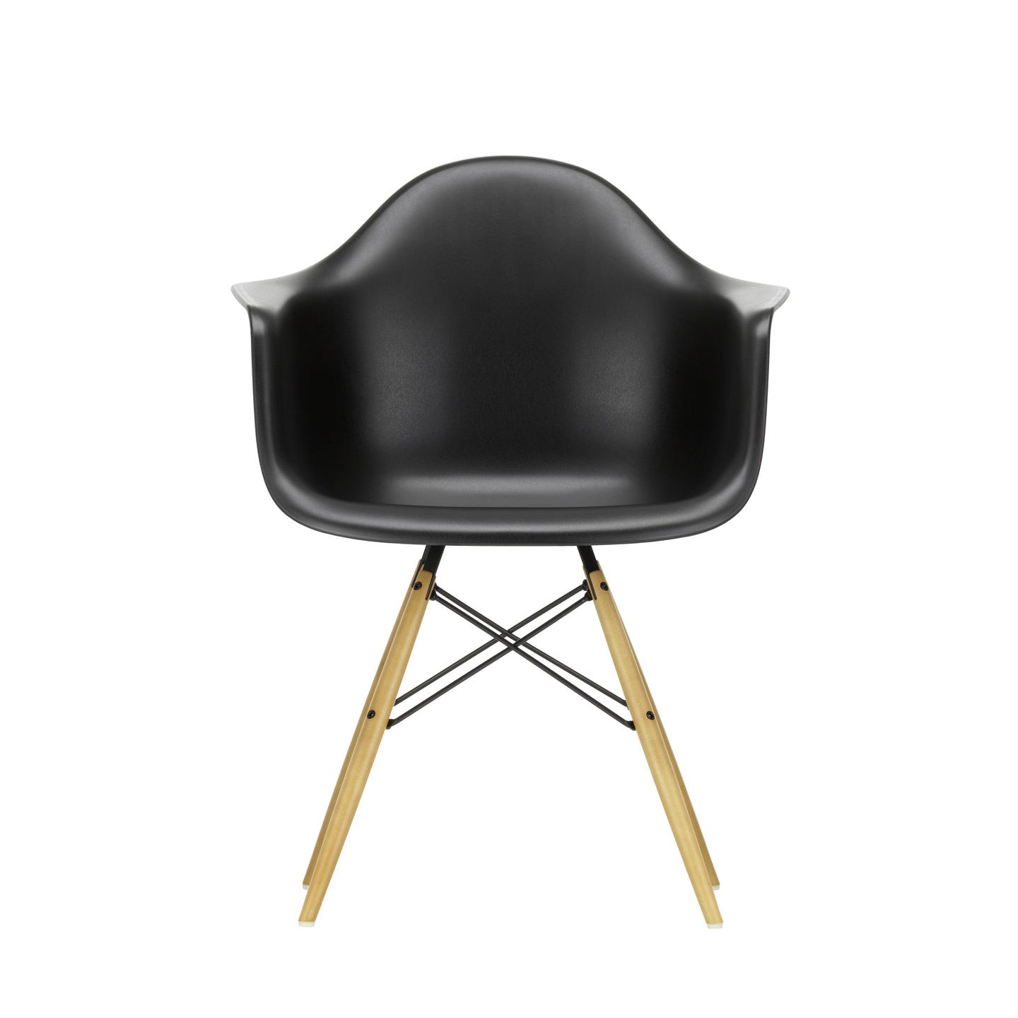 Eames Plastic RE DAW scaun cu picioare din lemn de arțar