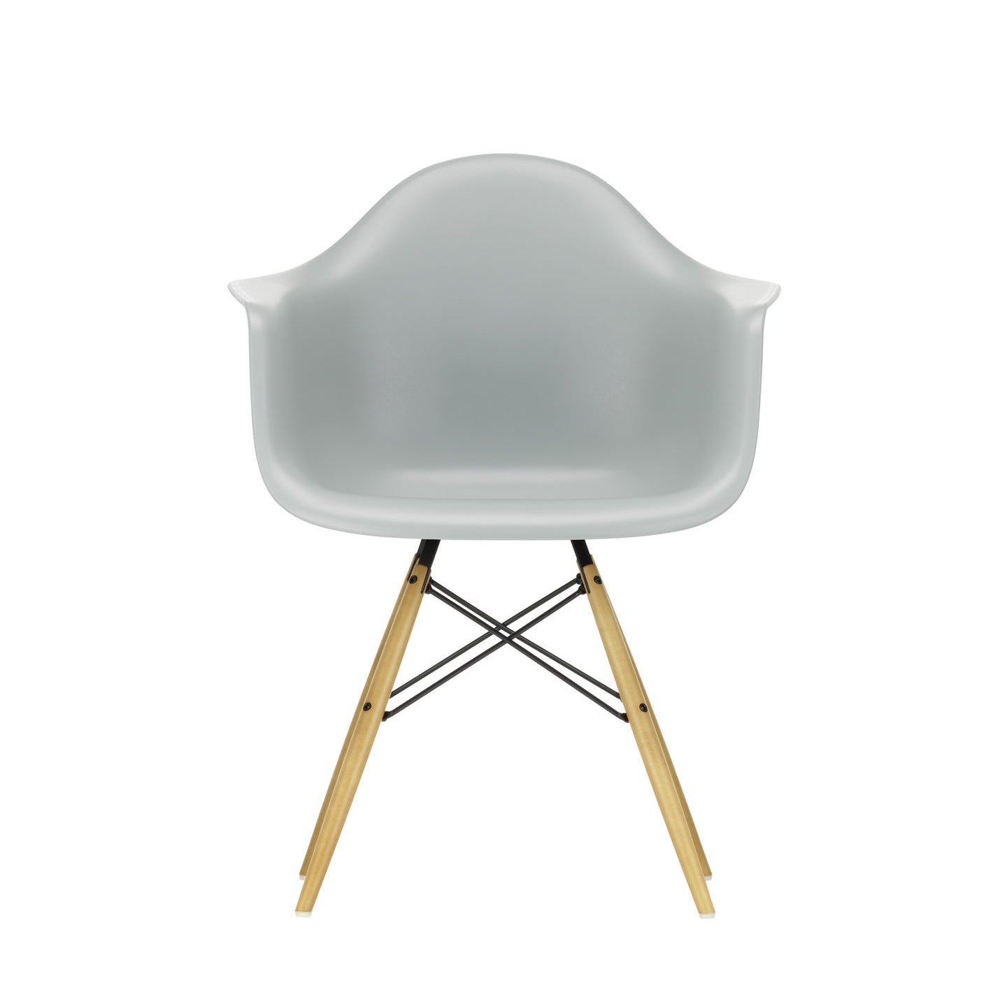 Eames Plastic RE DAW scaun cu picioare din lemn de arțar