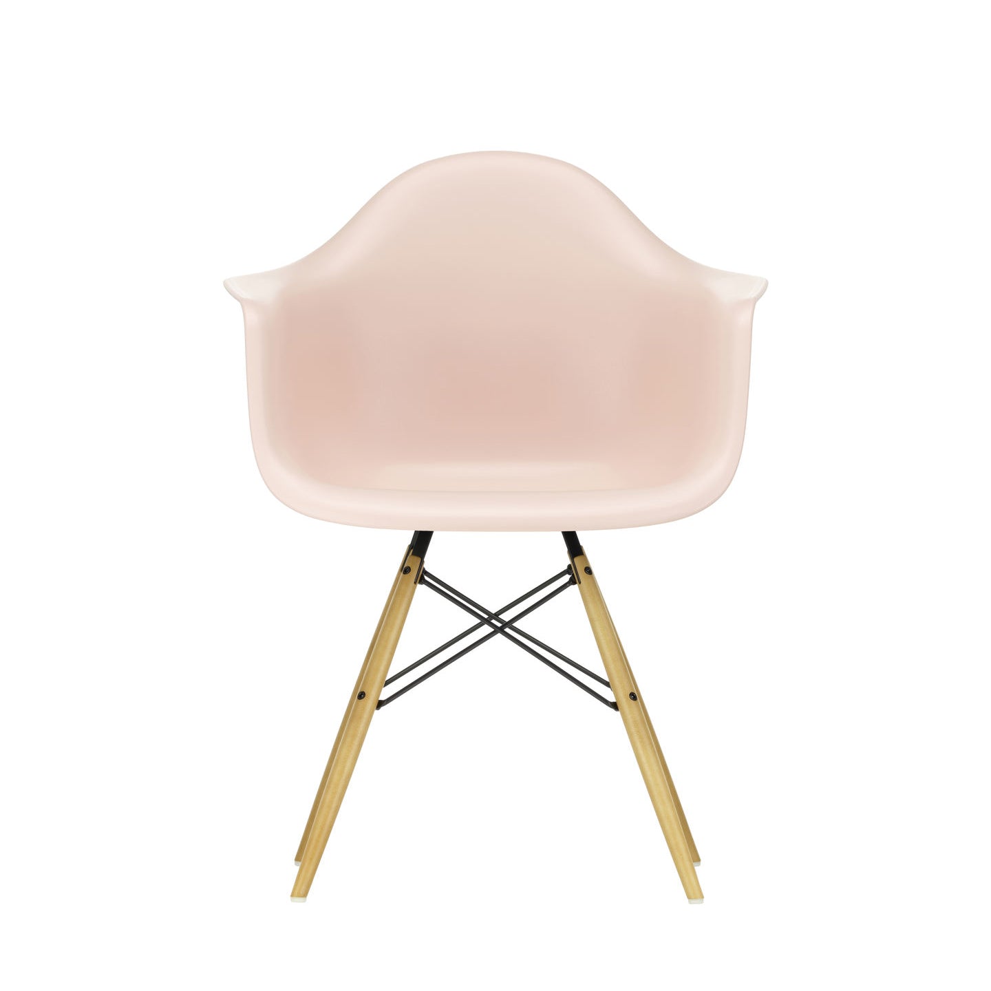 Eames Plastic RE DAW scaun cu picioare din lemn de arțar