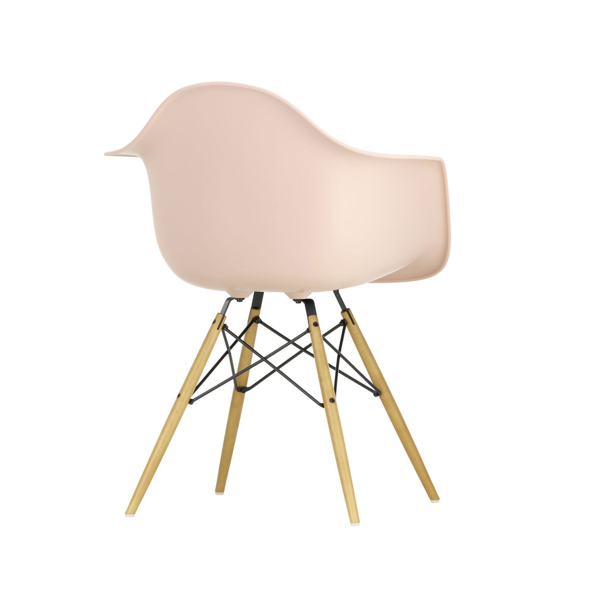 Eames Plastic RE DAW scaun cu picioare din lemn de arțar