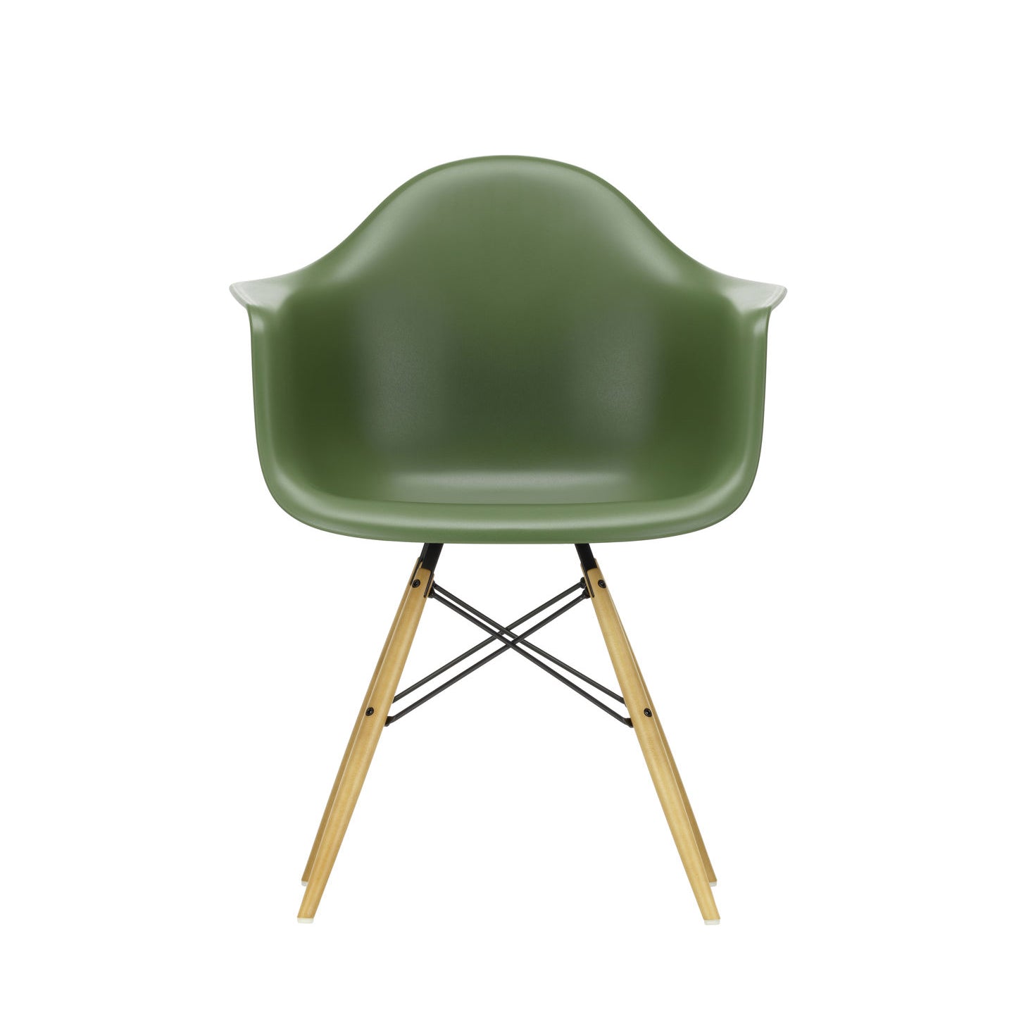 Eames Plastic RE DAW scaun cu picioare din lemn de arțar