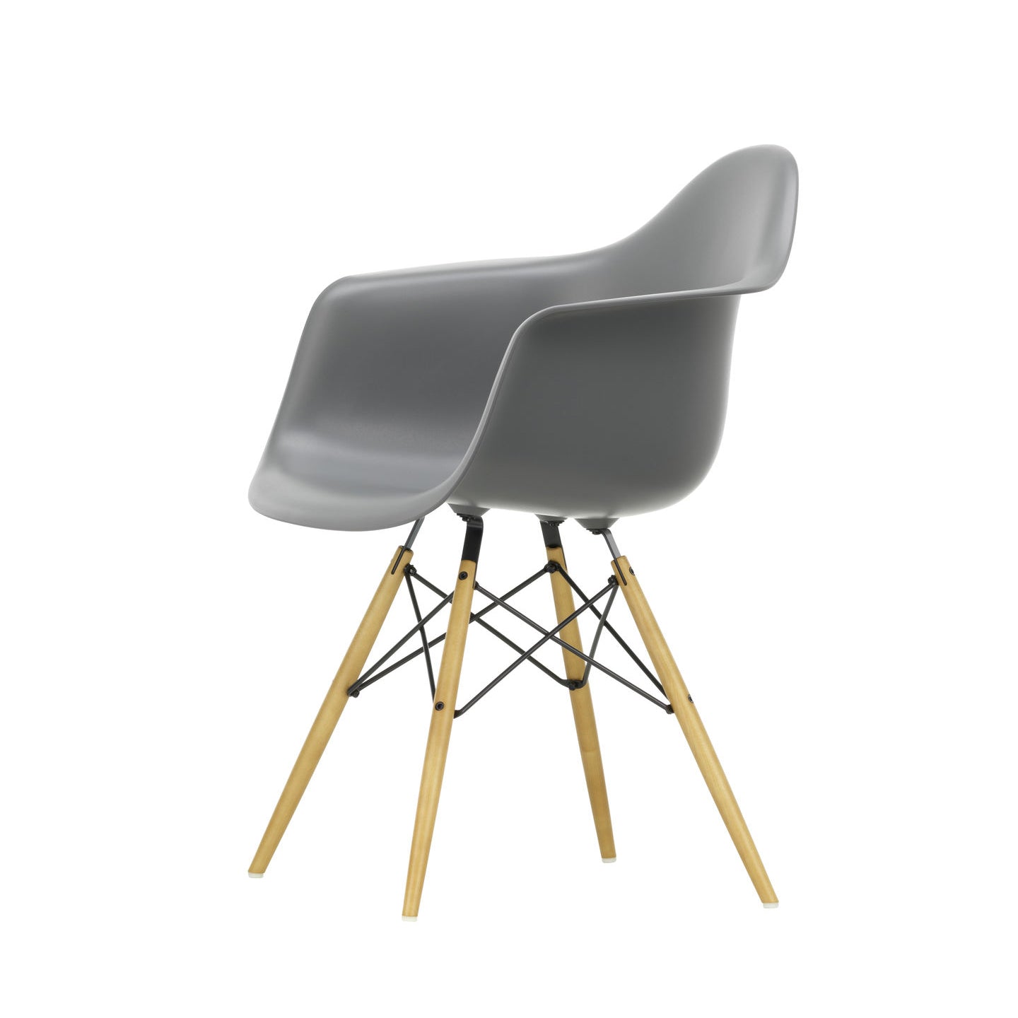 Eames Plastic RE DAW scaun cu picioare din lemn de arțar