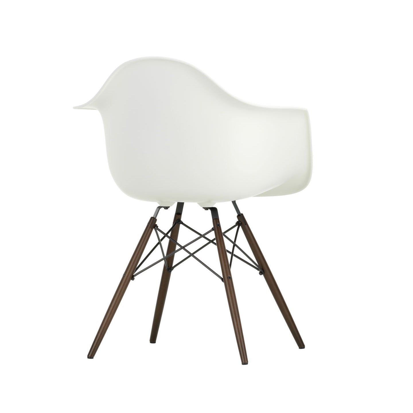 Eames Plastic RE DAW scaun cu picioare din lemn de arțar băițuit