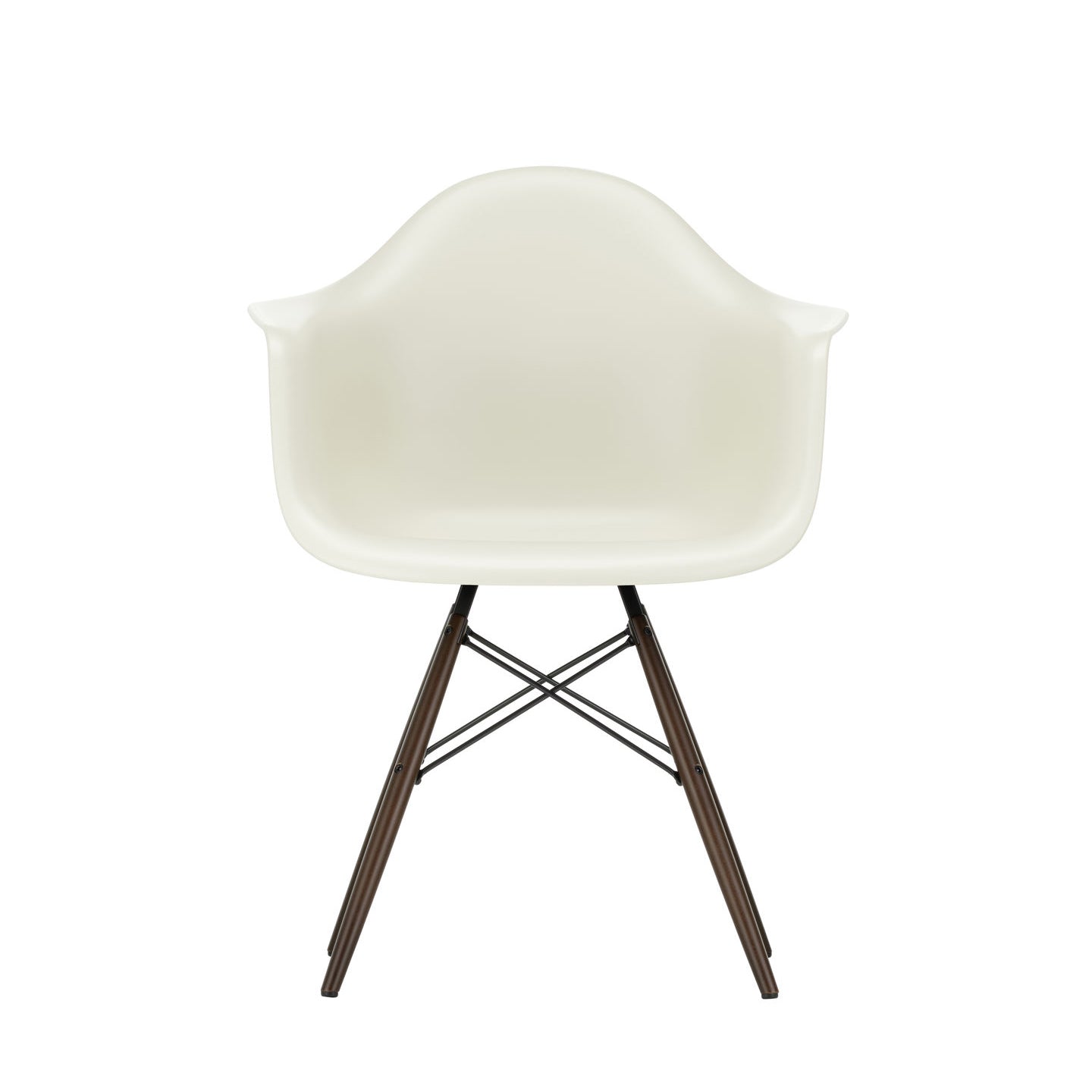 Eames Plastic RE DAW scaun cu picioare din lemn de arțar băițuit