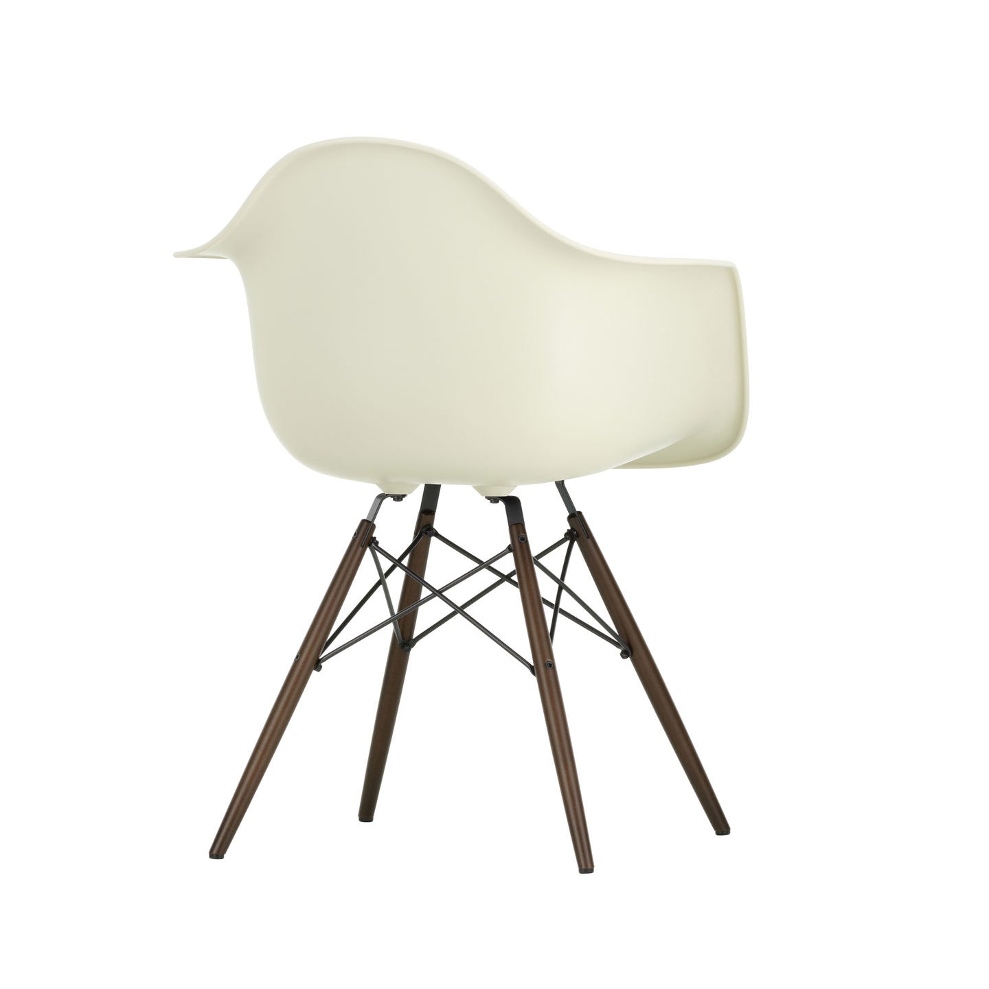 Eames Plastic RE DAW scaun cu picioare din lemn de arțar băițuit