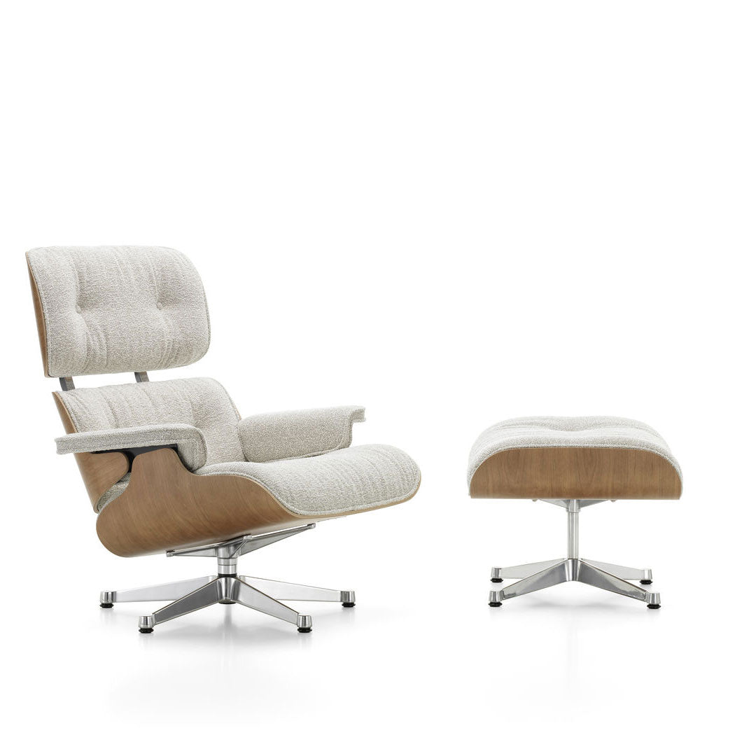 Eames Lounge Chair Textile cu Otoman