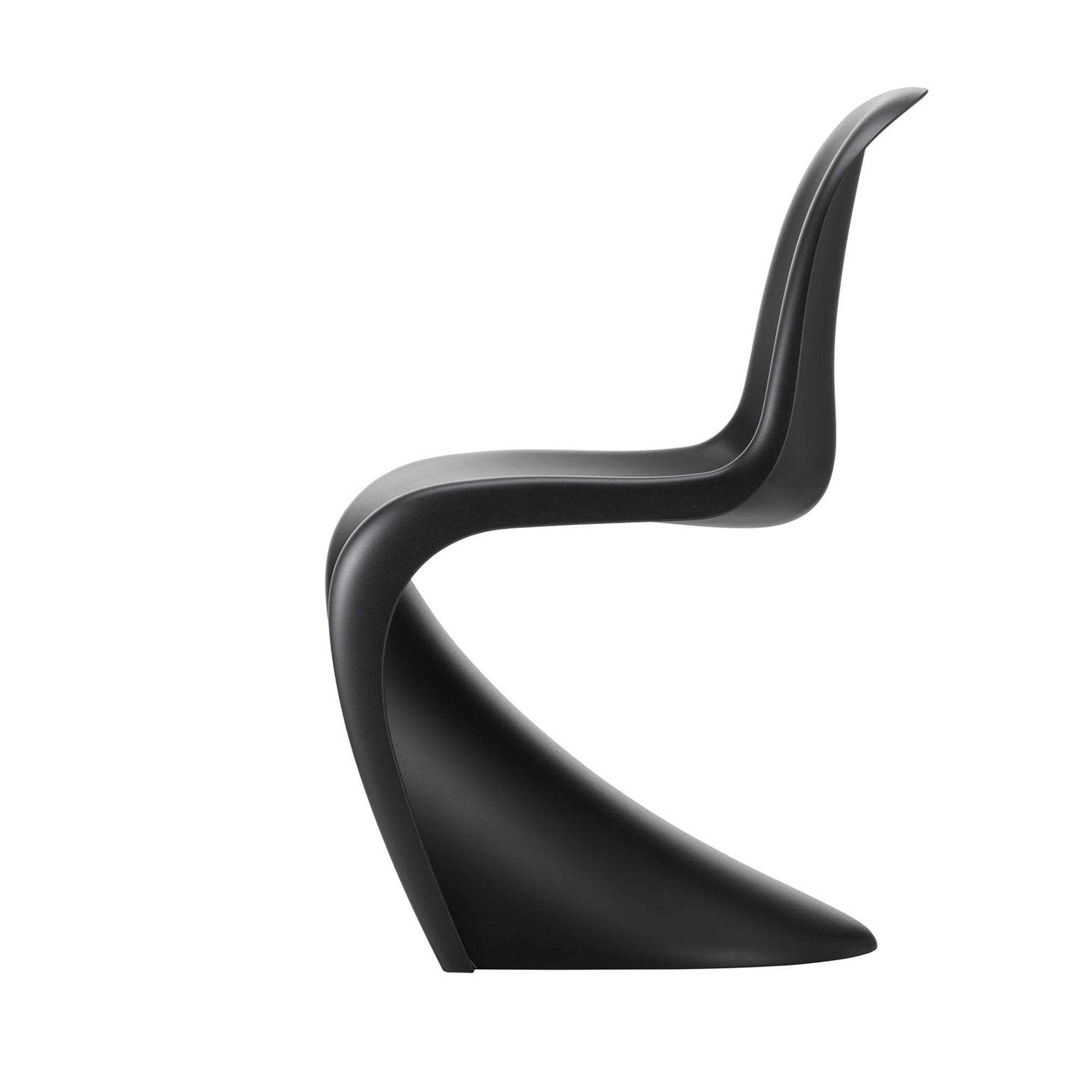 Panton Chair Black scaun din plastic