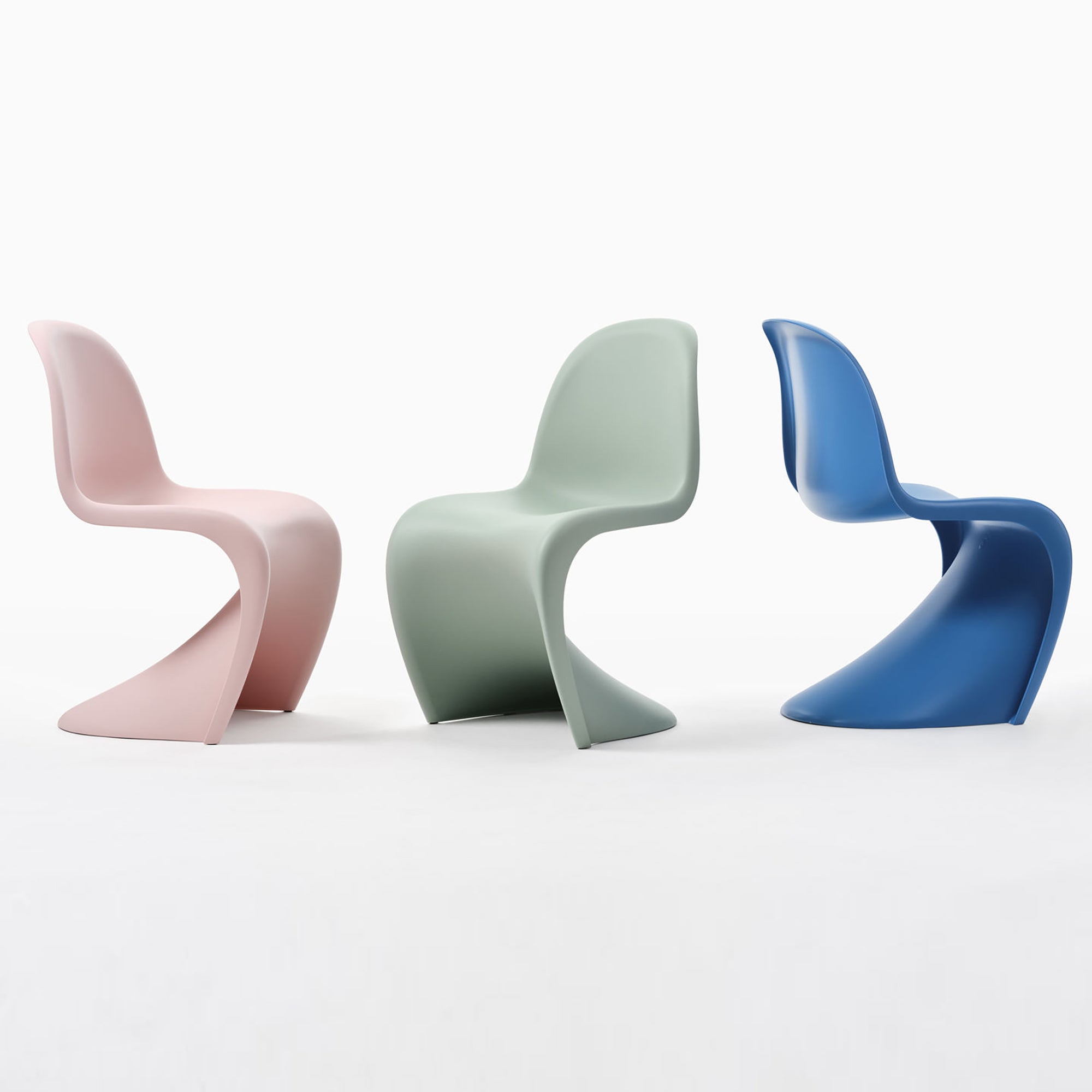 Panton Chair Glaciar Blue scaun din plastic