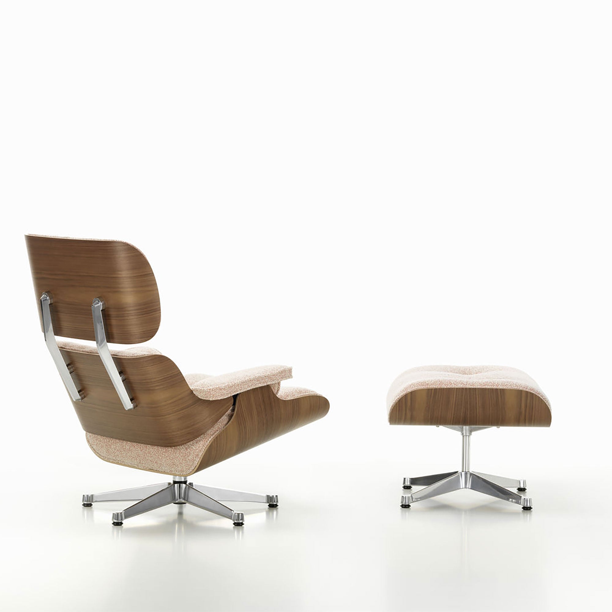 Eames Lounge Chair Textile cu Otoman