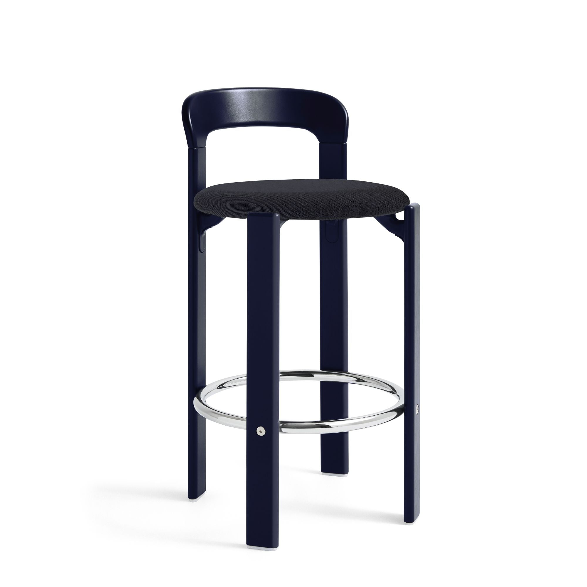 Rey Bar Stool Chair, scaun de bar tapițat, versiunea joasă