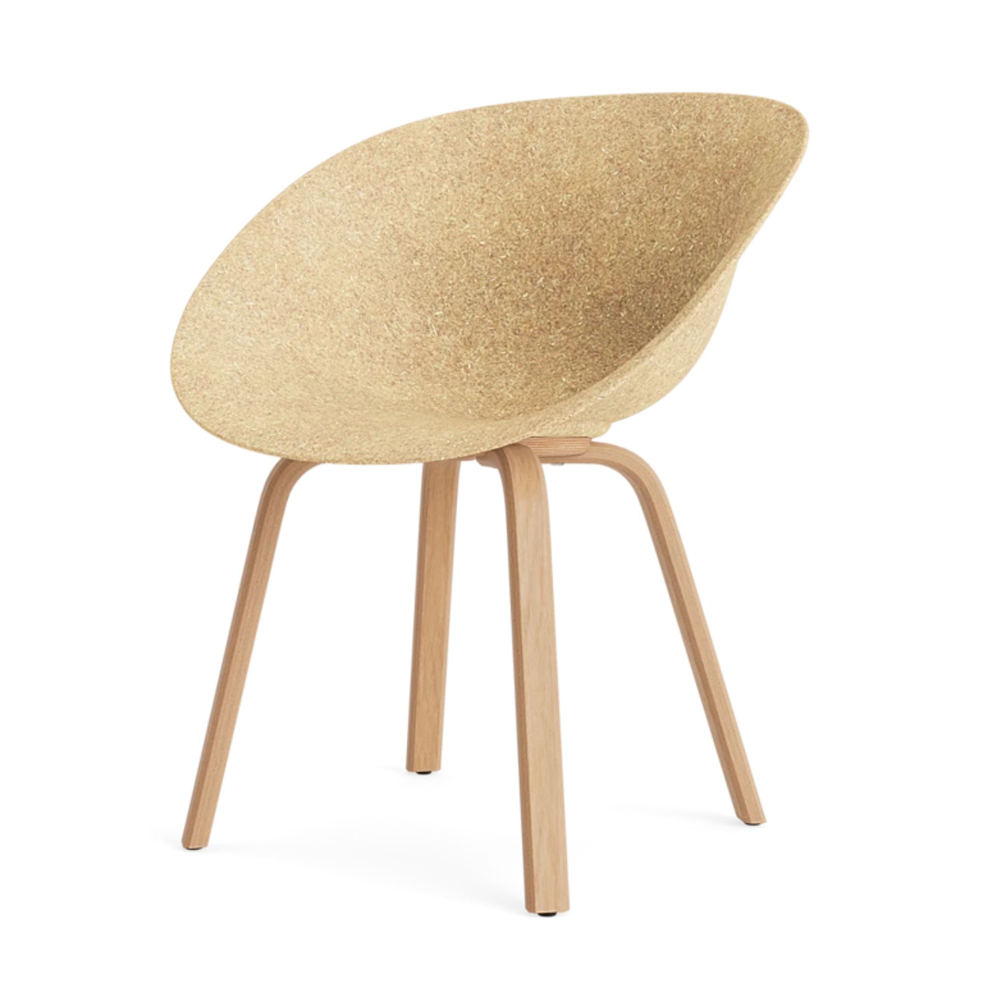 Mat Armchair beech, scaun de dining cu cotiere