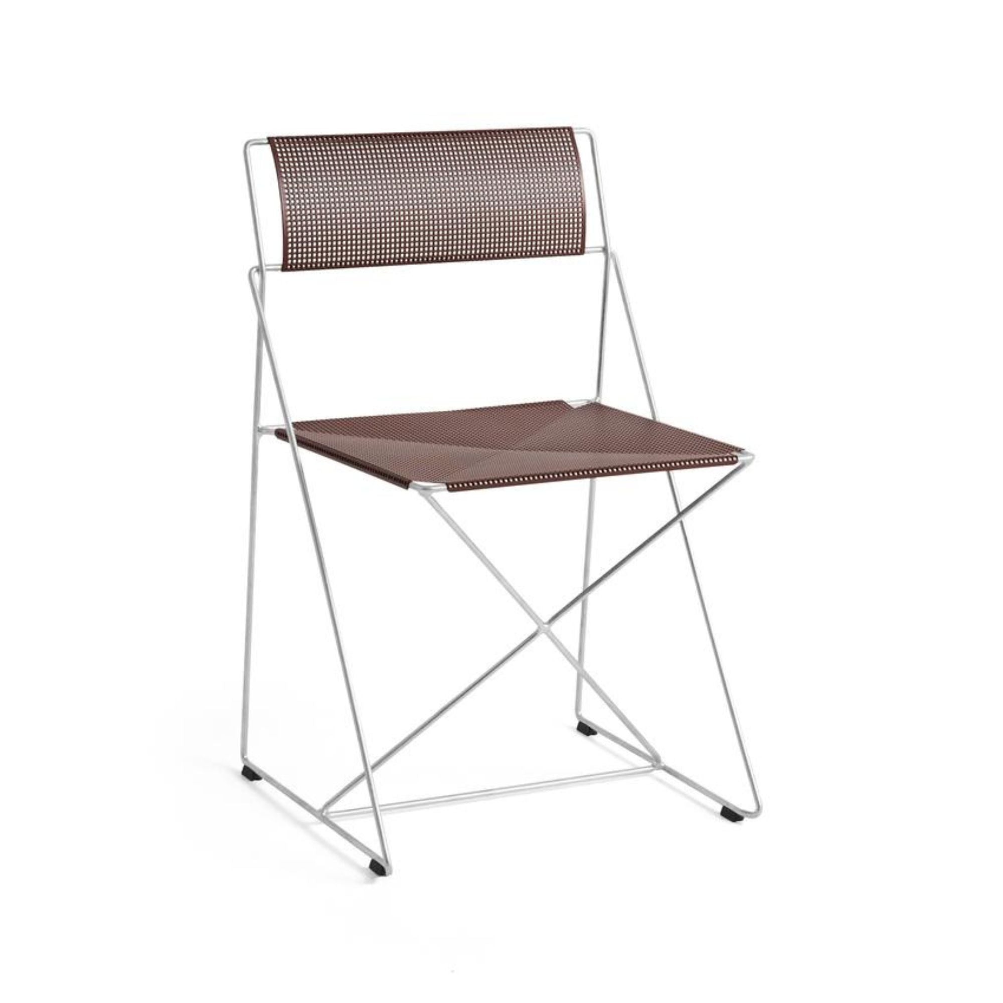 X-Line Chair, scaun de interior/exterior cu baza galvanizată