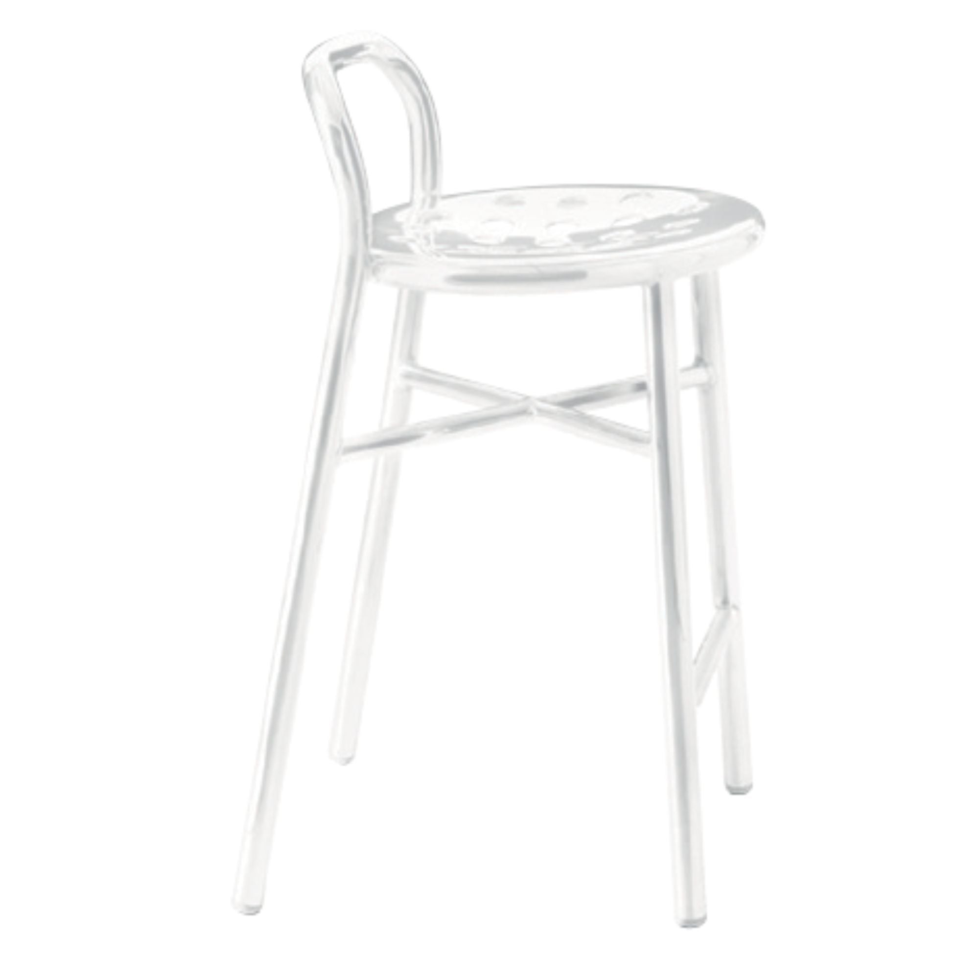 Pipe Stool, scaun de bar cu șezut perforat H67 cm
