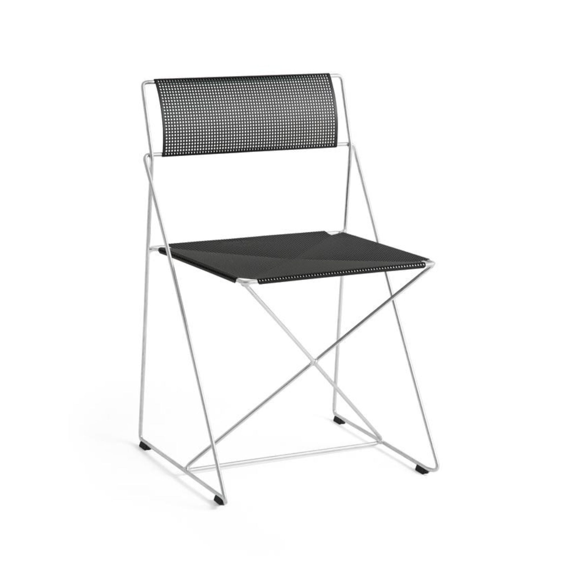 X-Line Chair, scaun de interior/exterior cu baza galvanizată