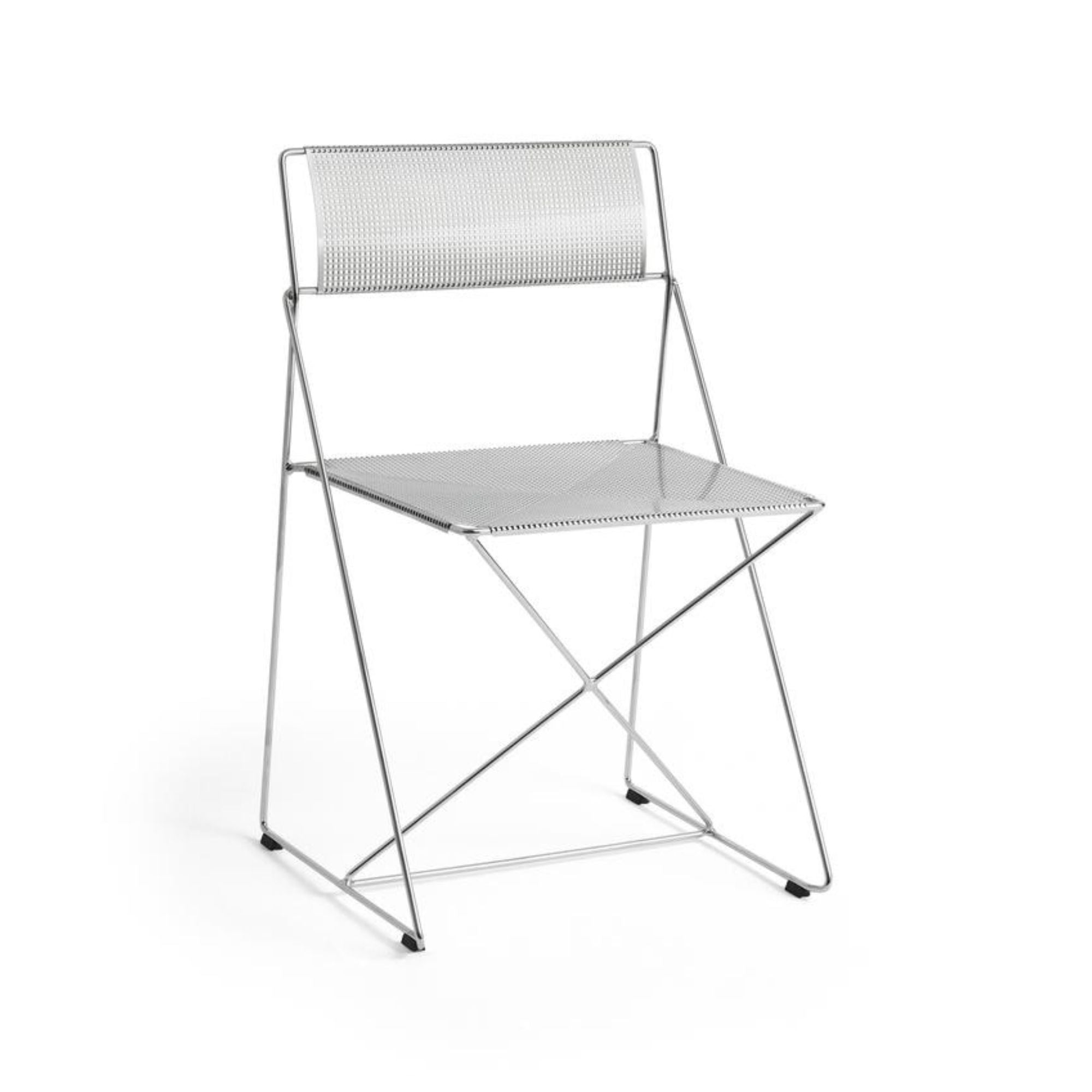 X-Line Chair, scaun de interior/exterior cu baza cromată