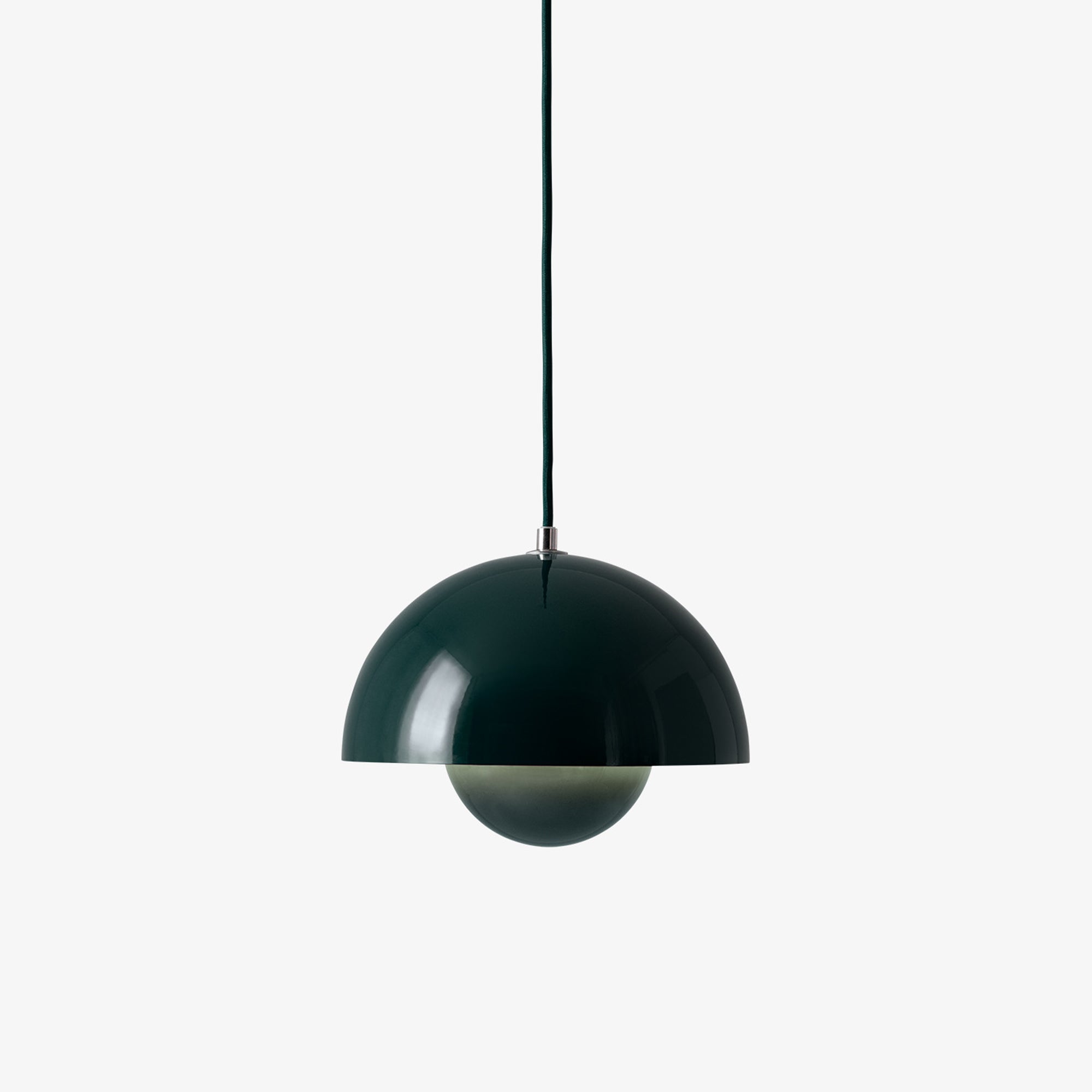 Flowerpot dark green VP1, lampă suspendată mică