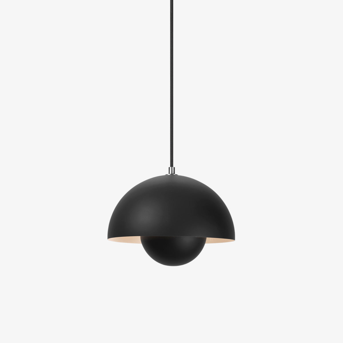 Flowerpot matt black VP1, lampă suspendată mică