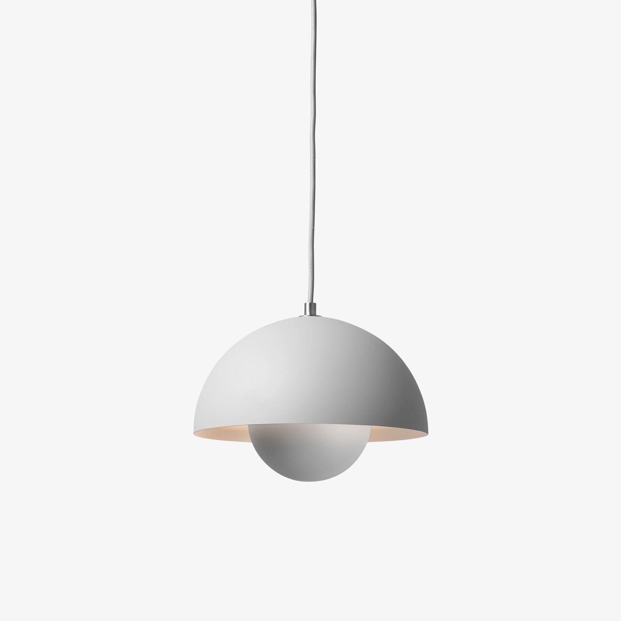 Flowerpot matt light grey VP1, lampă suspendată mică
