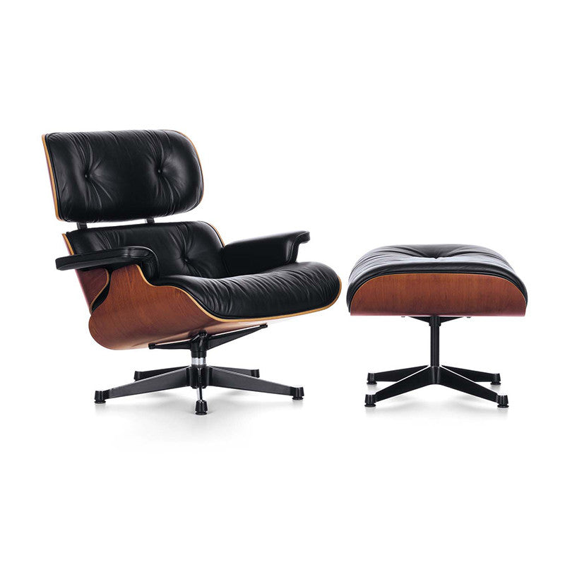 Eames Lounge Chair cu Otoman (lemn din palisandru)