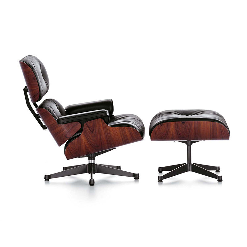 Eames Lounge Chair cu Otoman (lemn din palisandru)