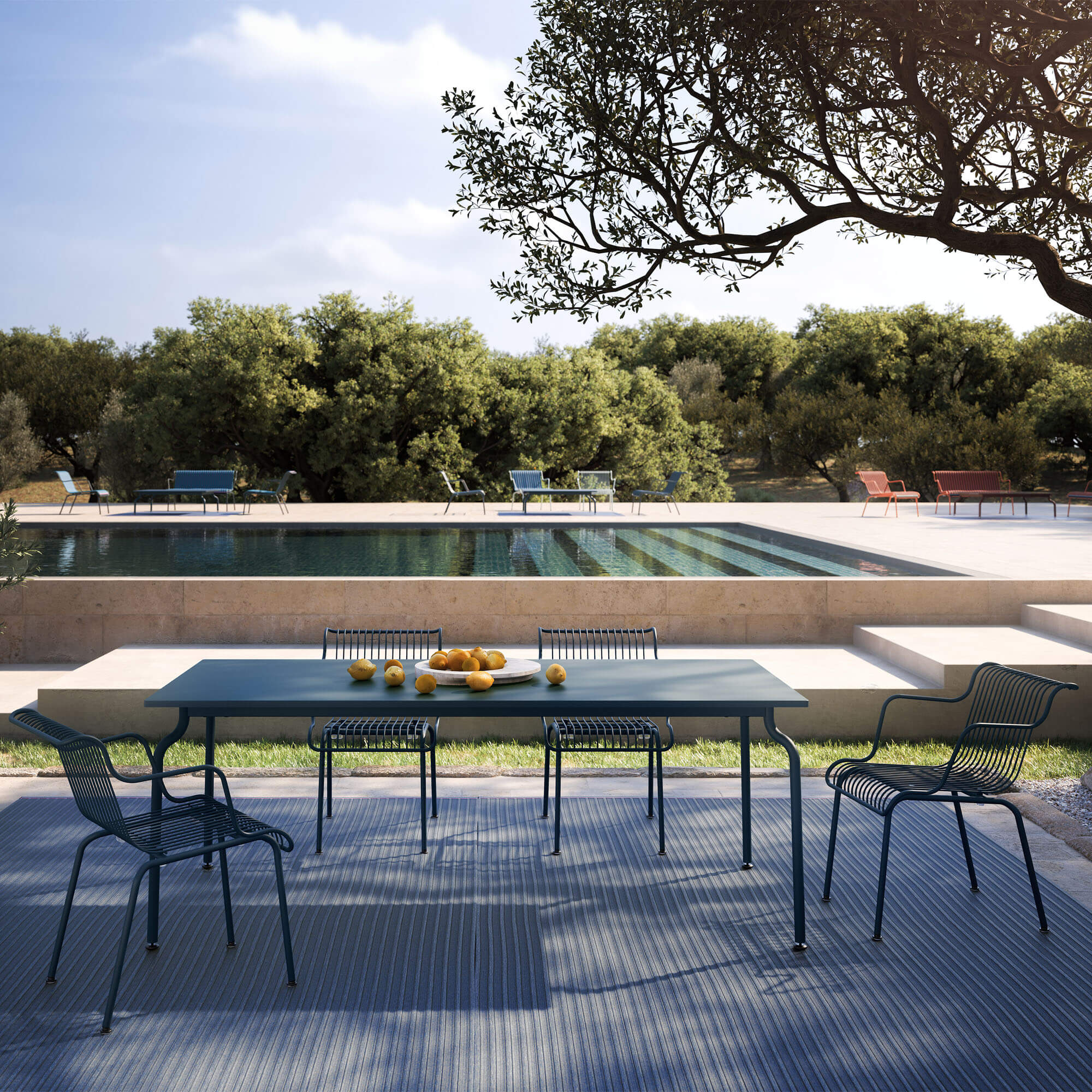 South Table, masă de dining pentru exterior 160x90 cm
