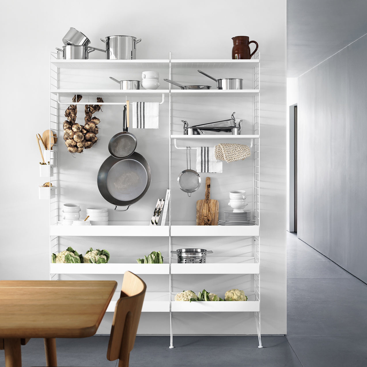 Metal shelf high edge, raft metalic 58/30cm