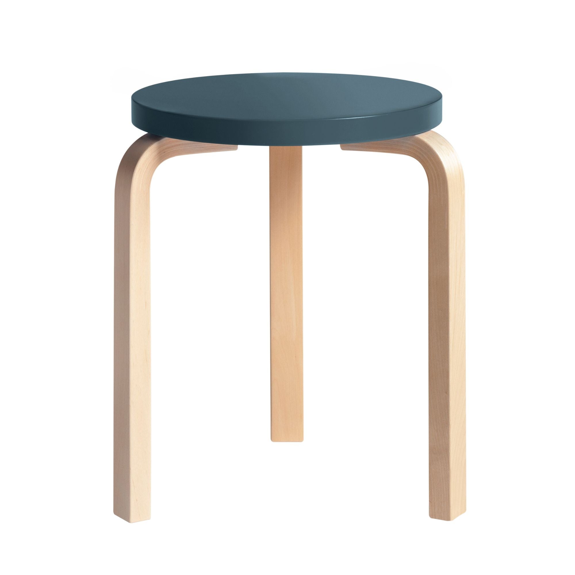 Stool 60 picioare din mesteacăn lăcuite transparent