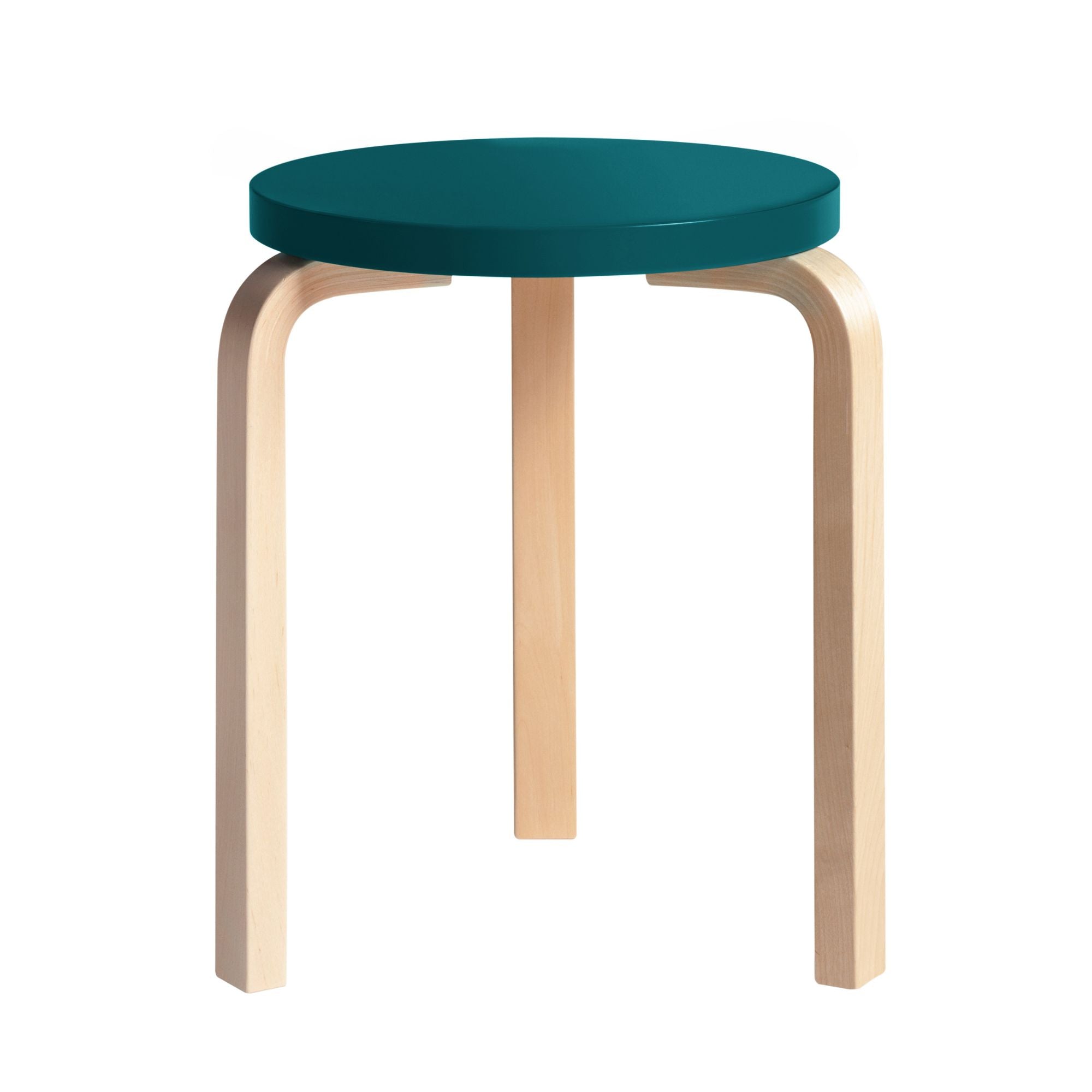 Stool 60 picioare din mesteacăn lăcuite transparent