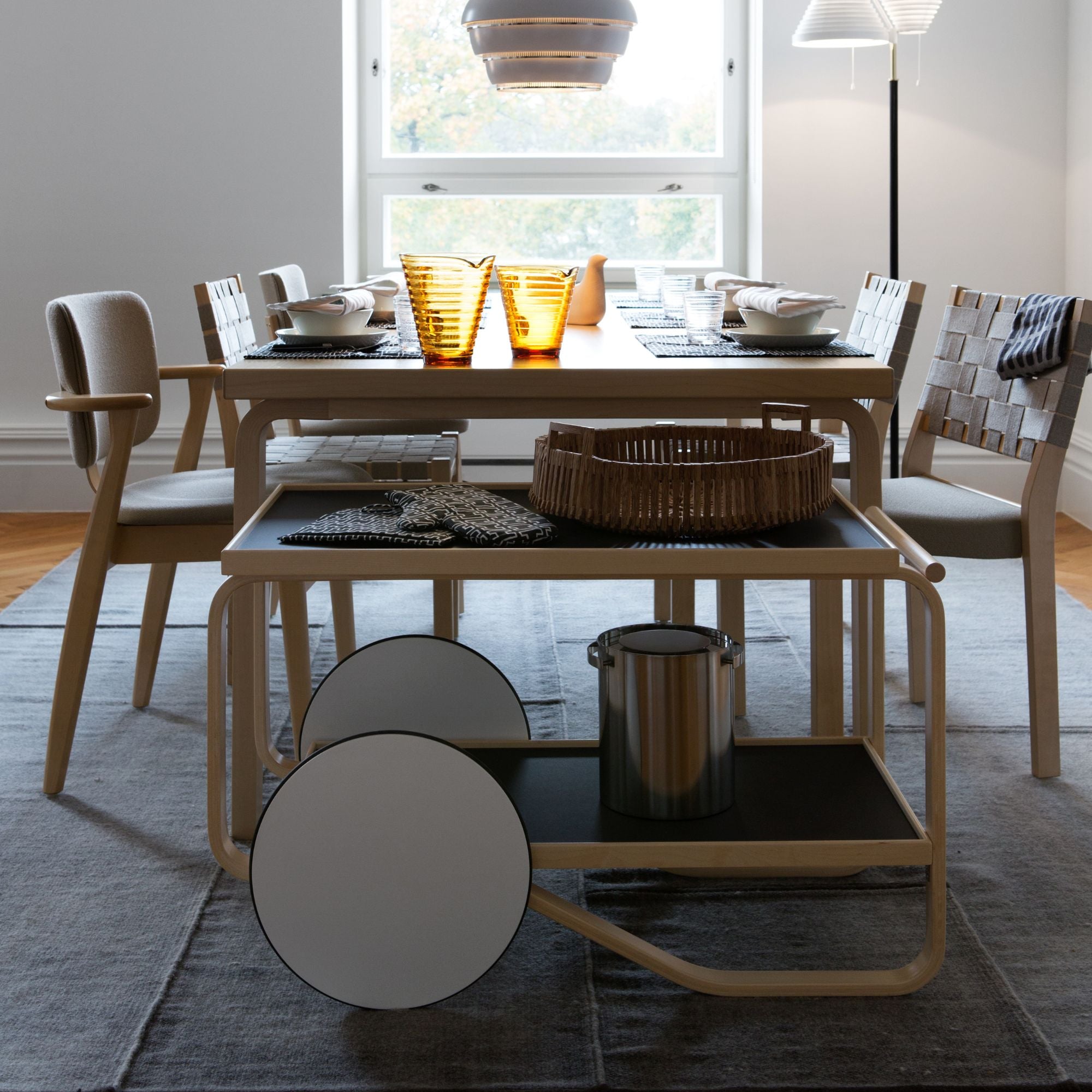 Tea Trolley 901, măsuță cu rotile