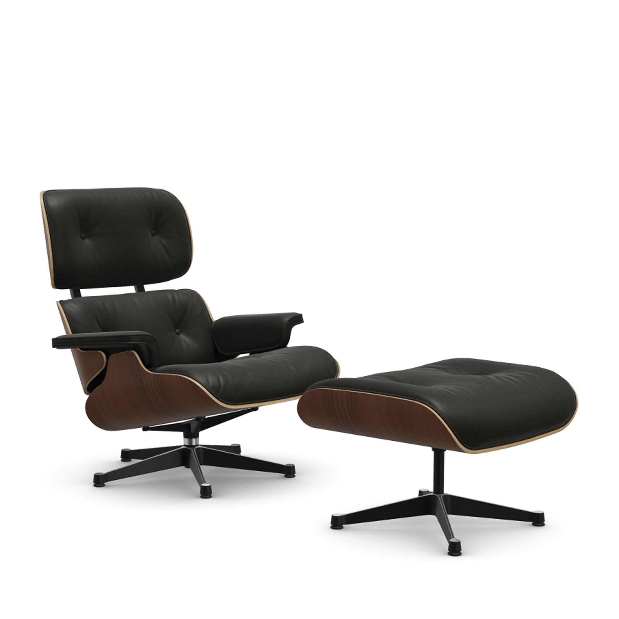 Eames Lounge Chair cu Otoman (lemn din palisandru)
