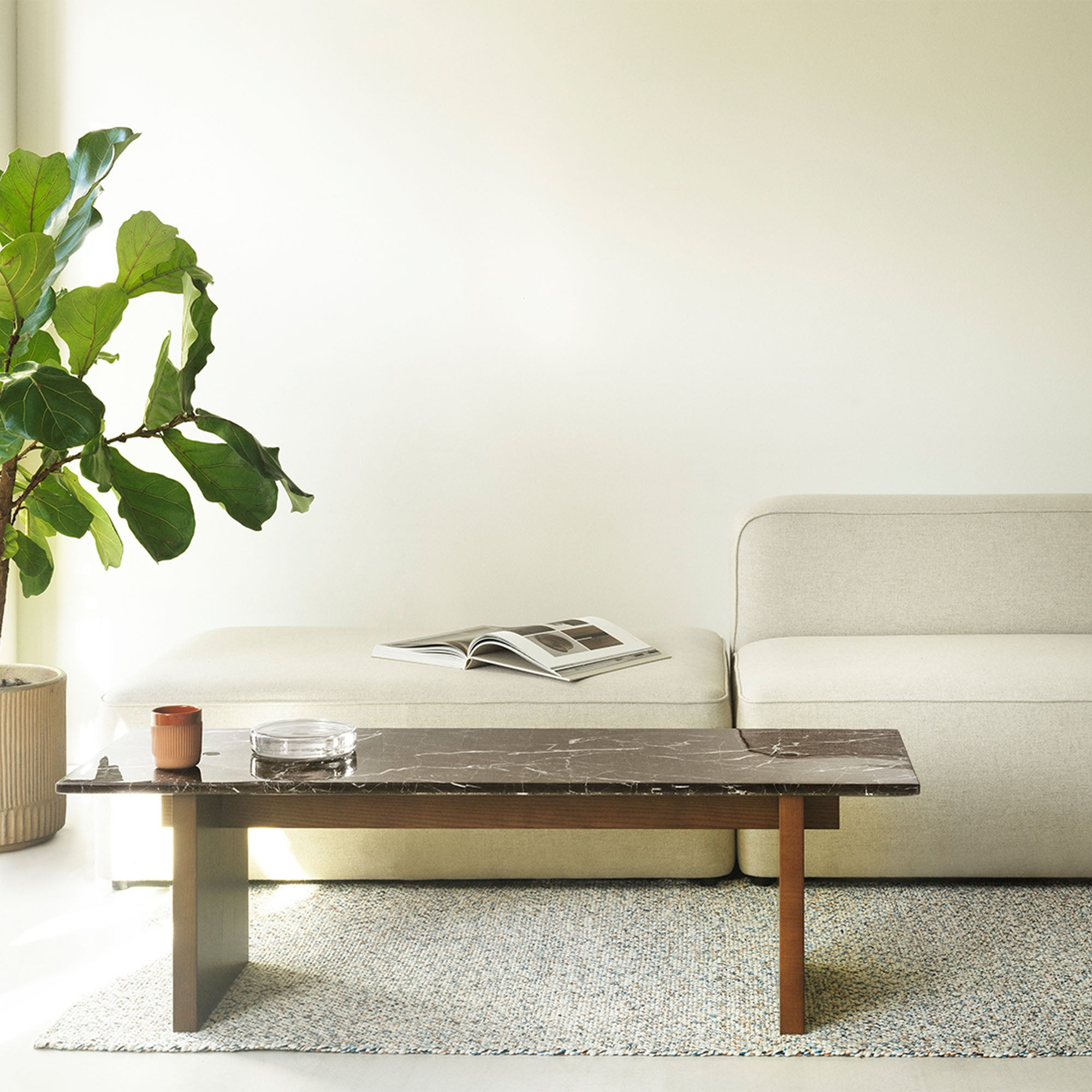 Rope, canapea modulară de 2 locuri cu otoman