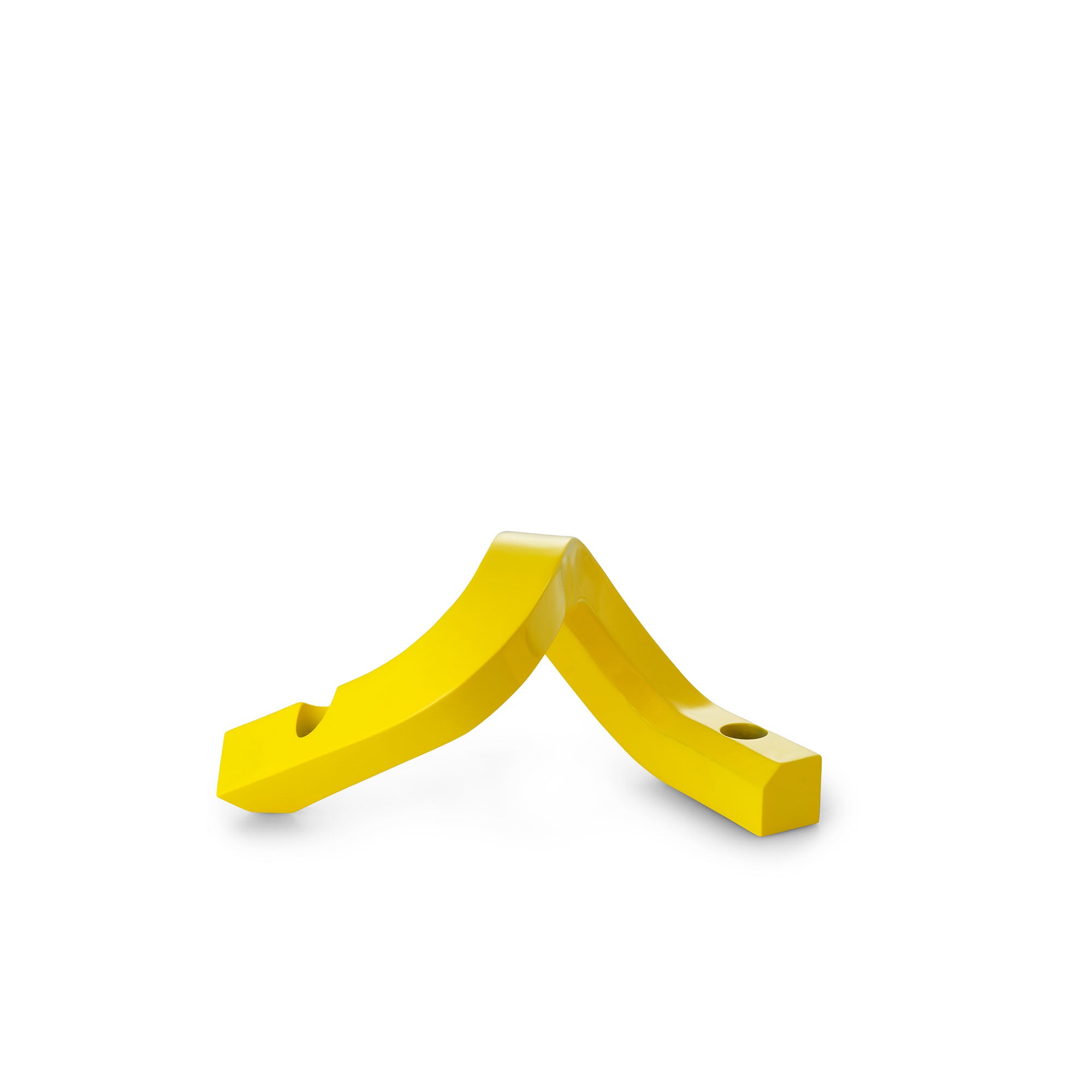 Crooked Candlestick Two, suport de lumânari din aluminiu cu două locuri
