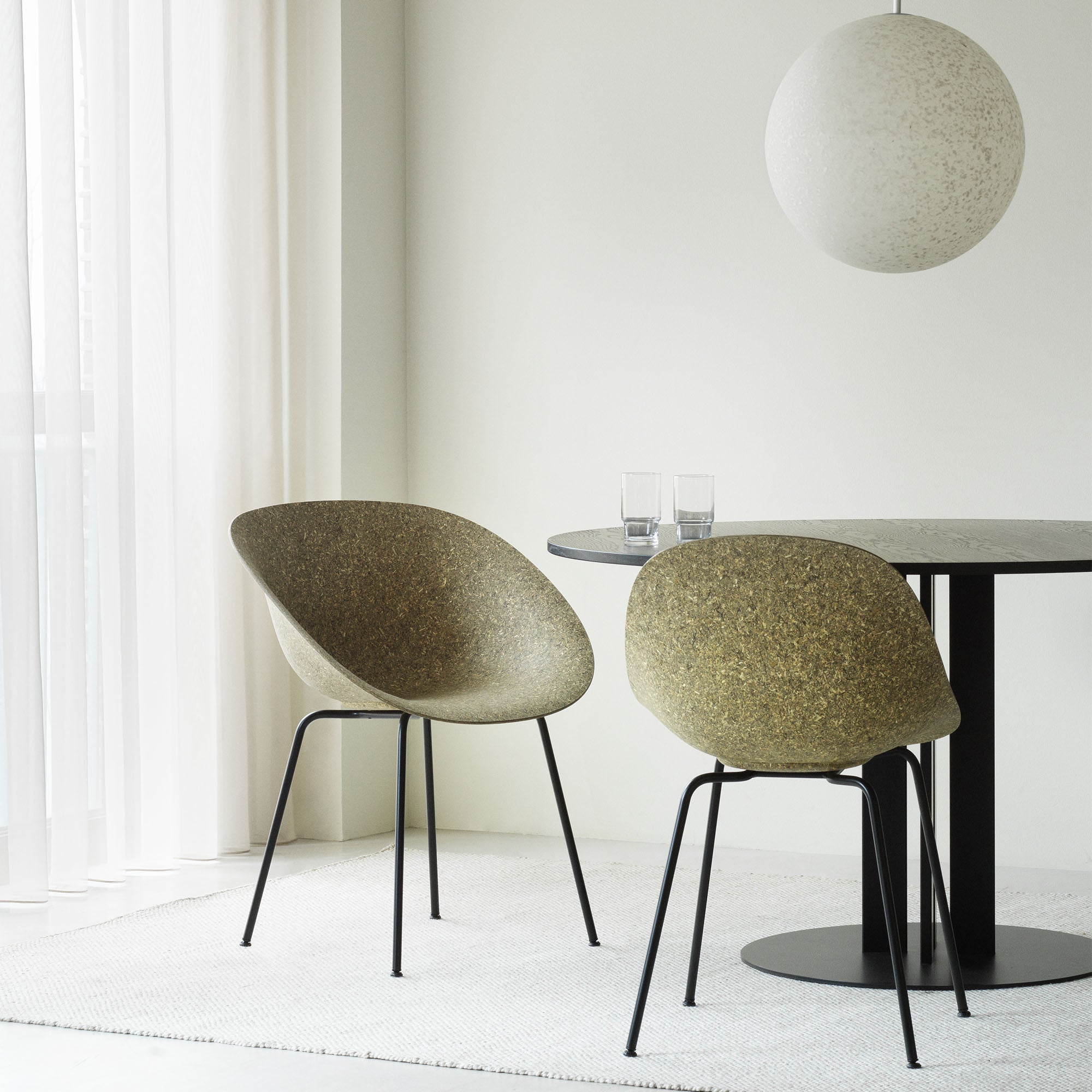 Mat Armchair, scaun de dining cu cotiere