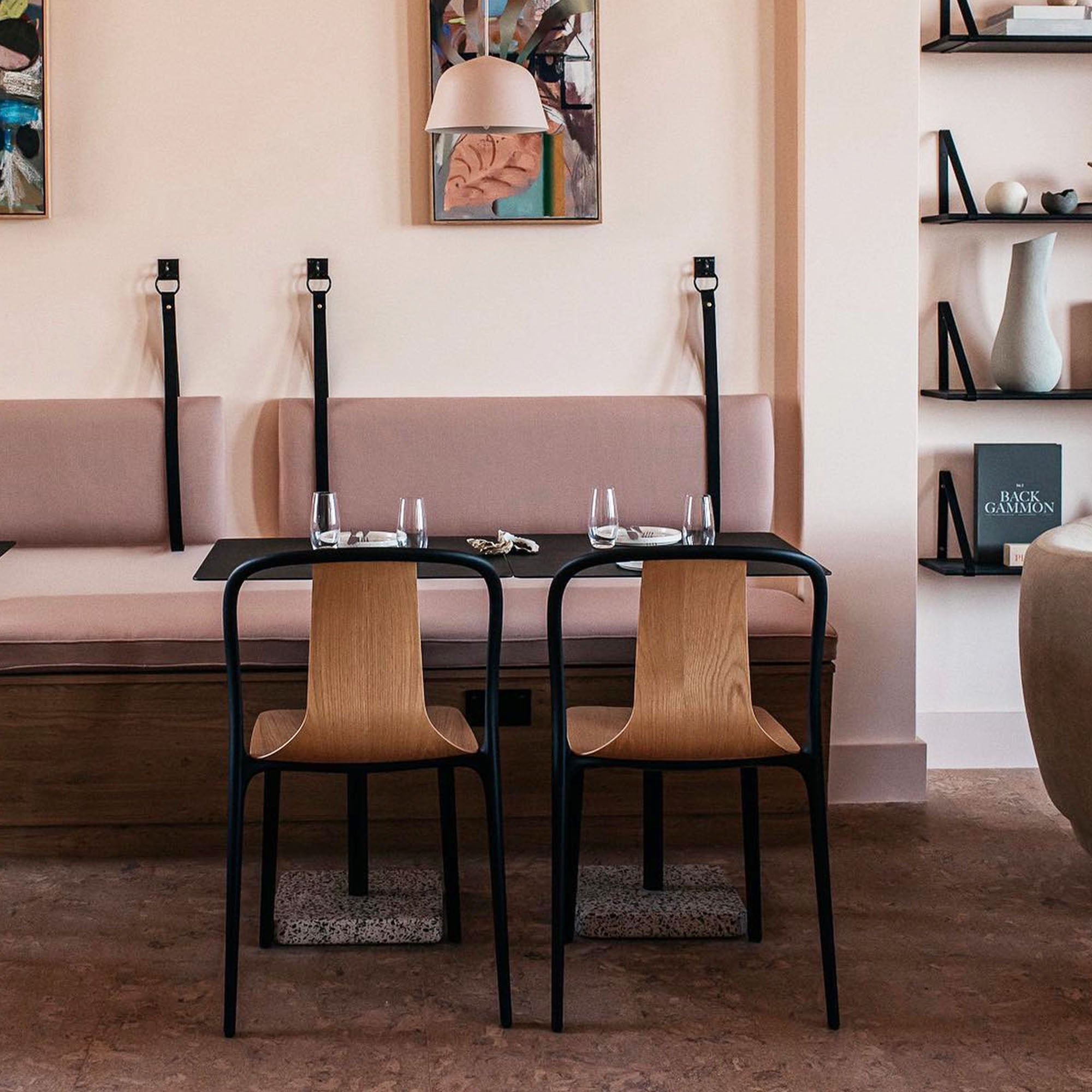 Belleville wood scaun fără cotiere