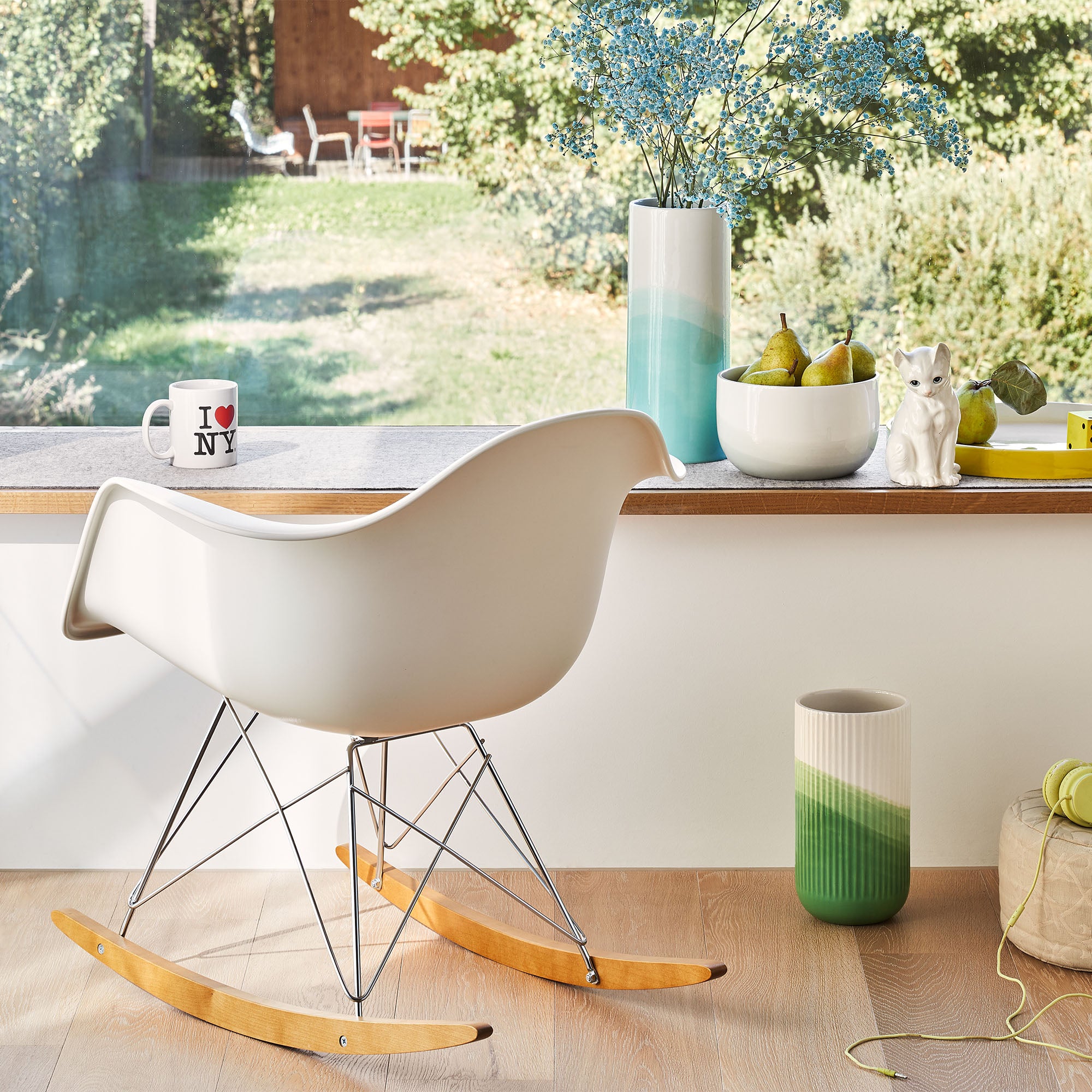 Eames Plastic RE RAR scaun cu balansoar