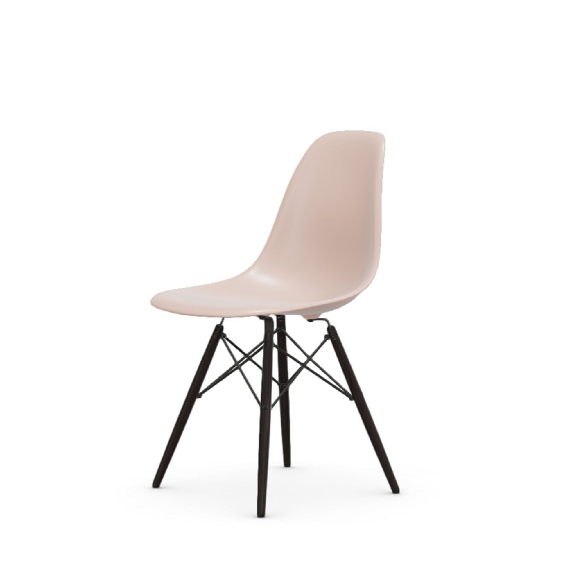 Eames Plastic RE DSW scaun cu picioare arțar închis