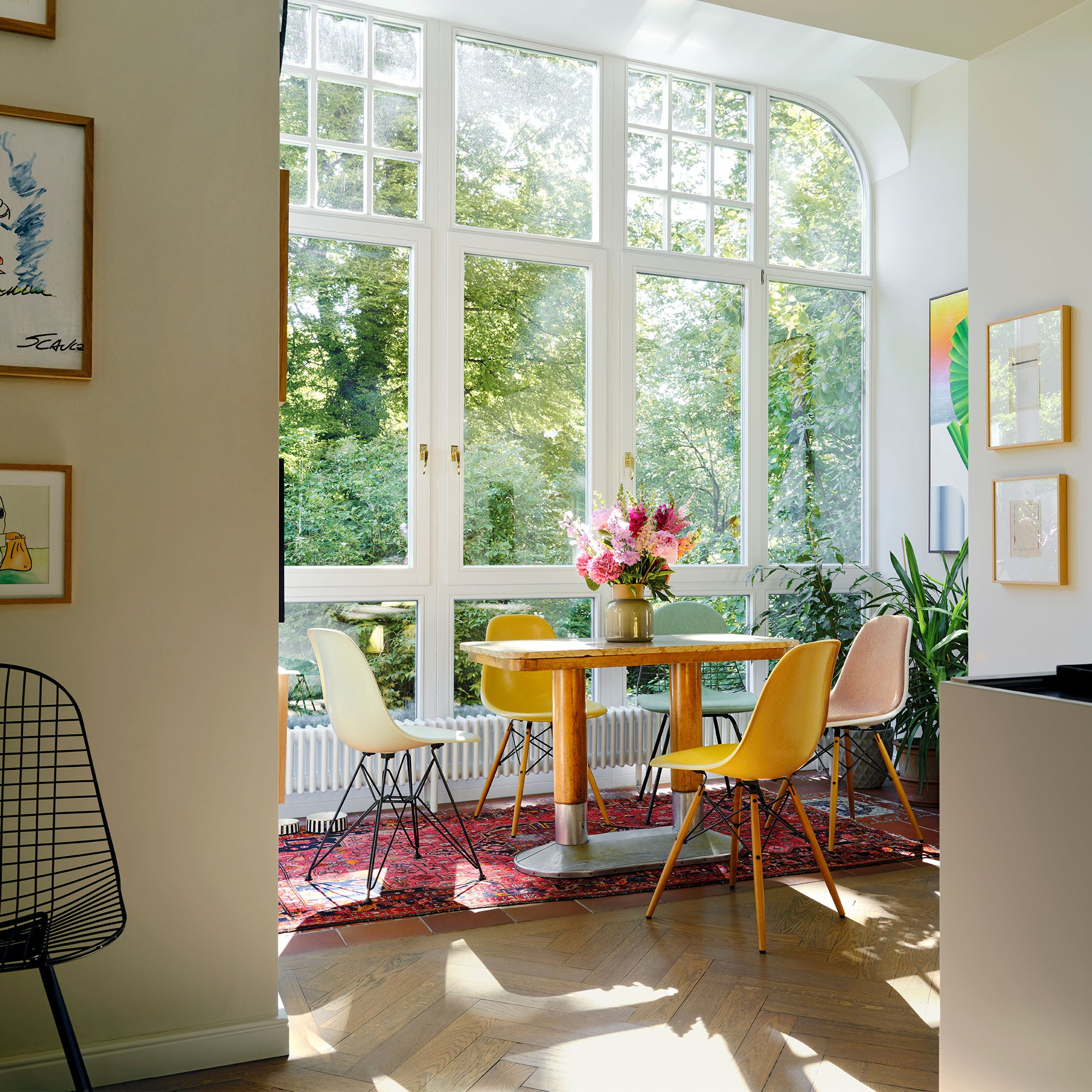 Eames Plastic RE DSW scaun cu picioare arțar închis
