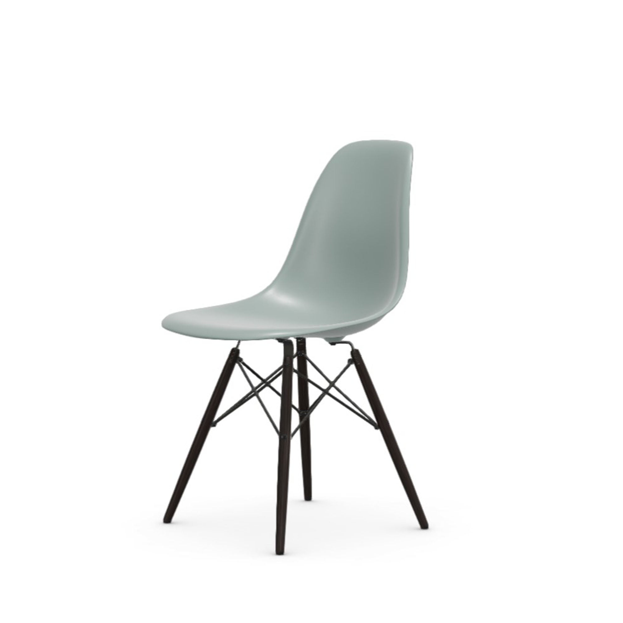 Eames Plastic RE DSW scaun cu picioare arțar închis