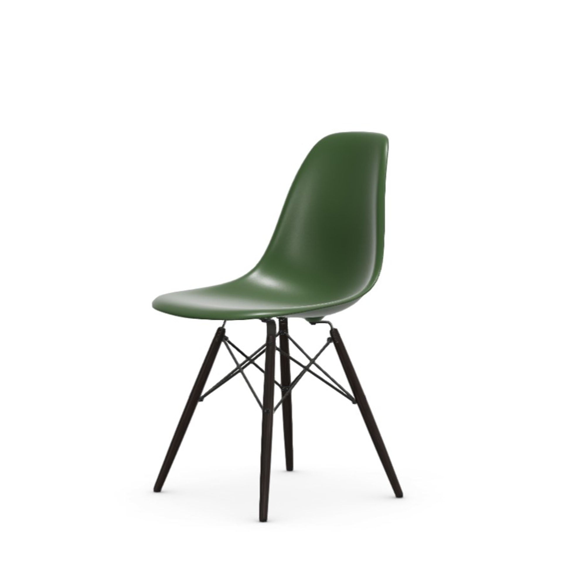 Eames Plastic RE DSW scaun cu picioare arțar închis