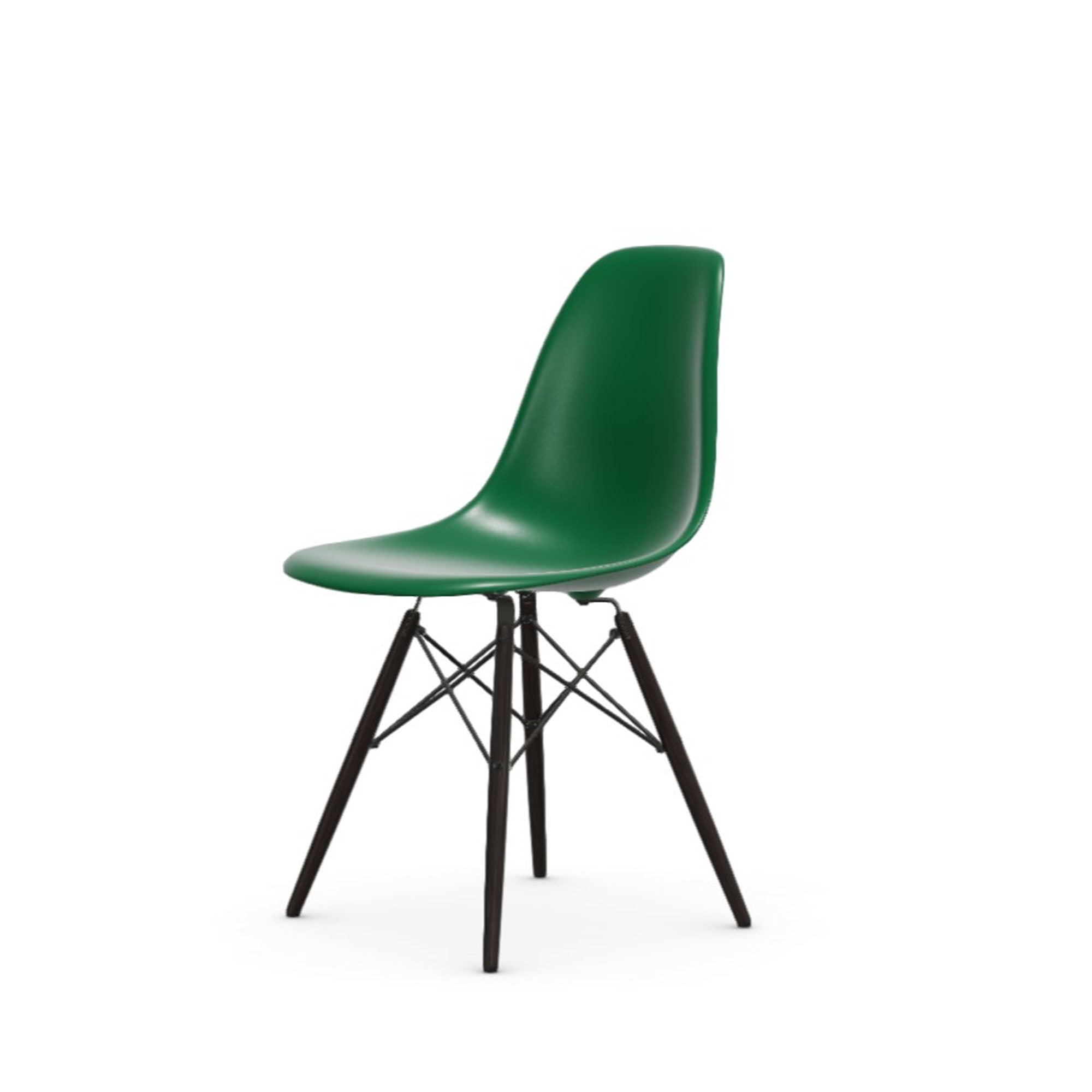 Eames Plastic RE DSW scaun cu picioare arțar închis