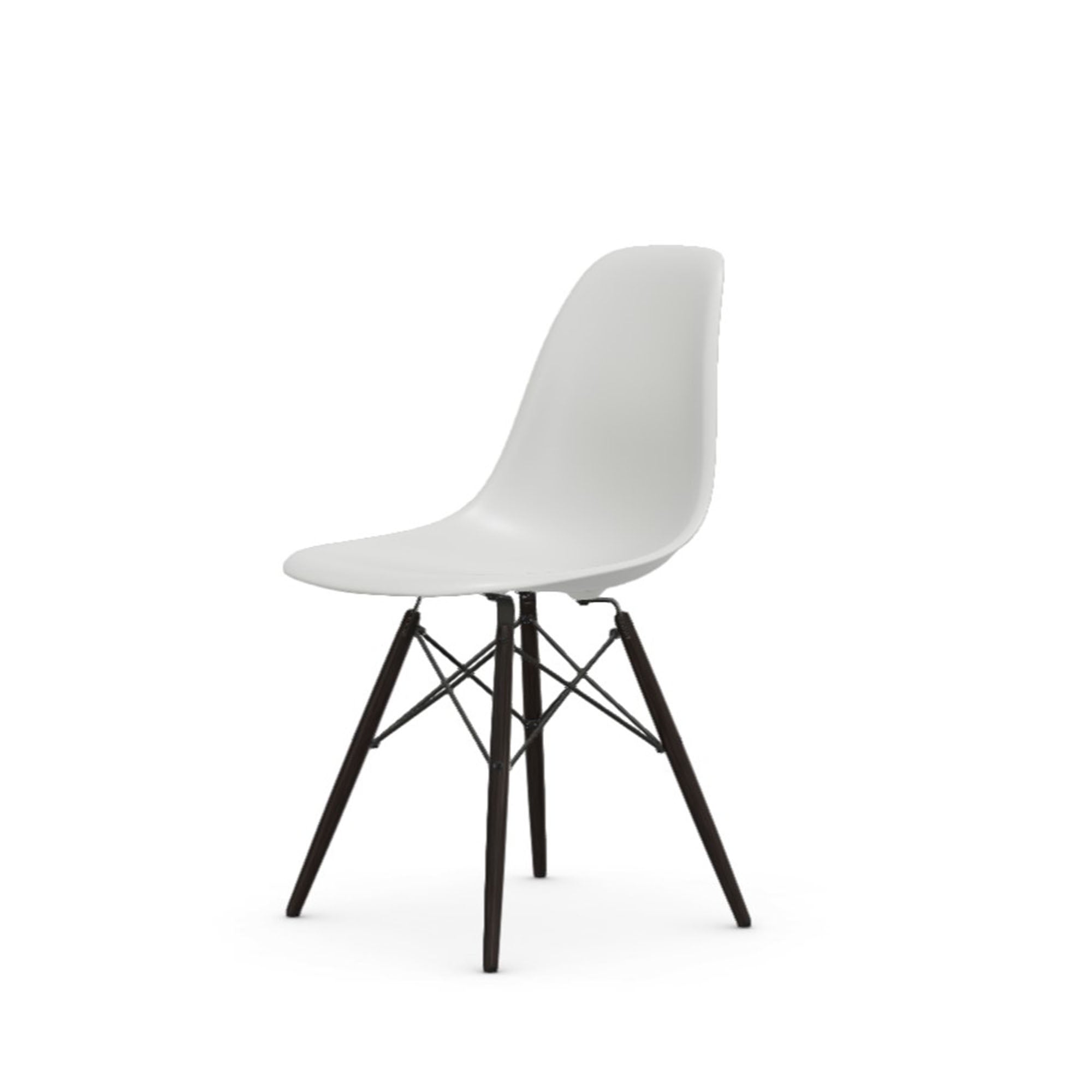 Eames Plastic RE DSW scaun cu picioare arțar închis