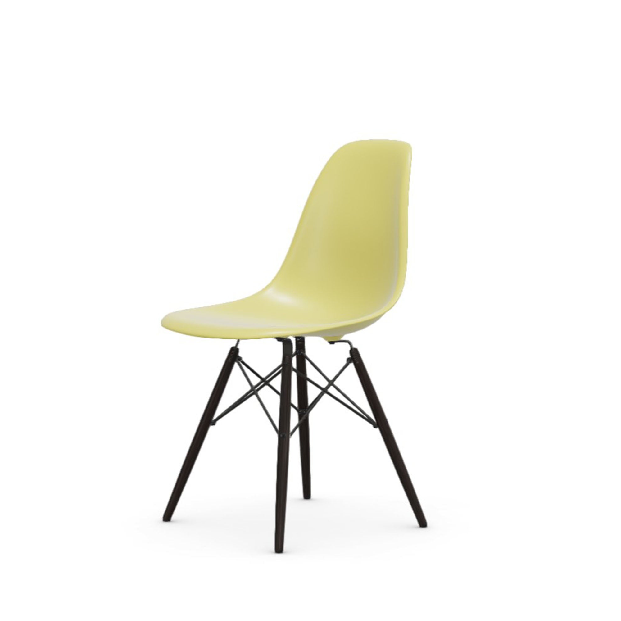 Eames Plastic RE DSW scaun cu picioare arțar închis