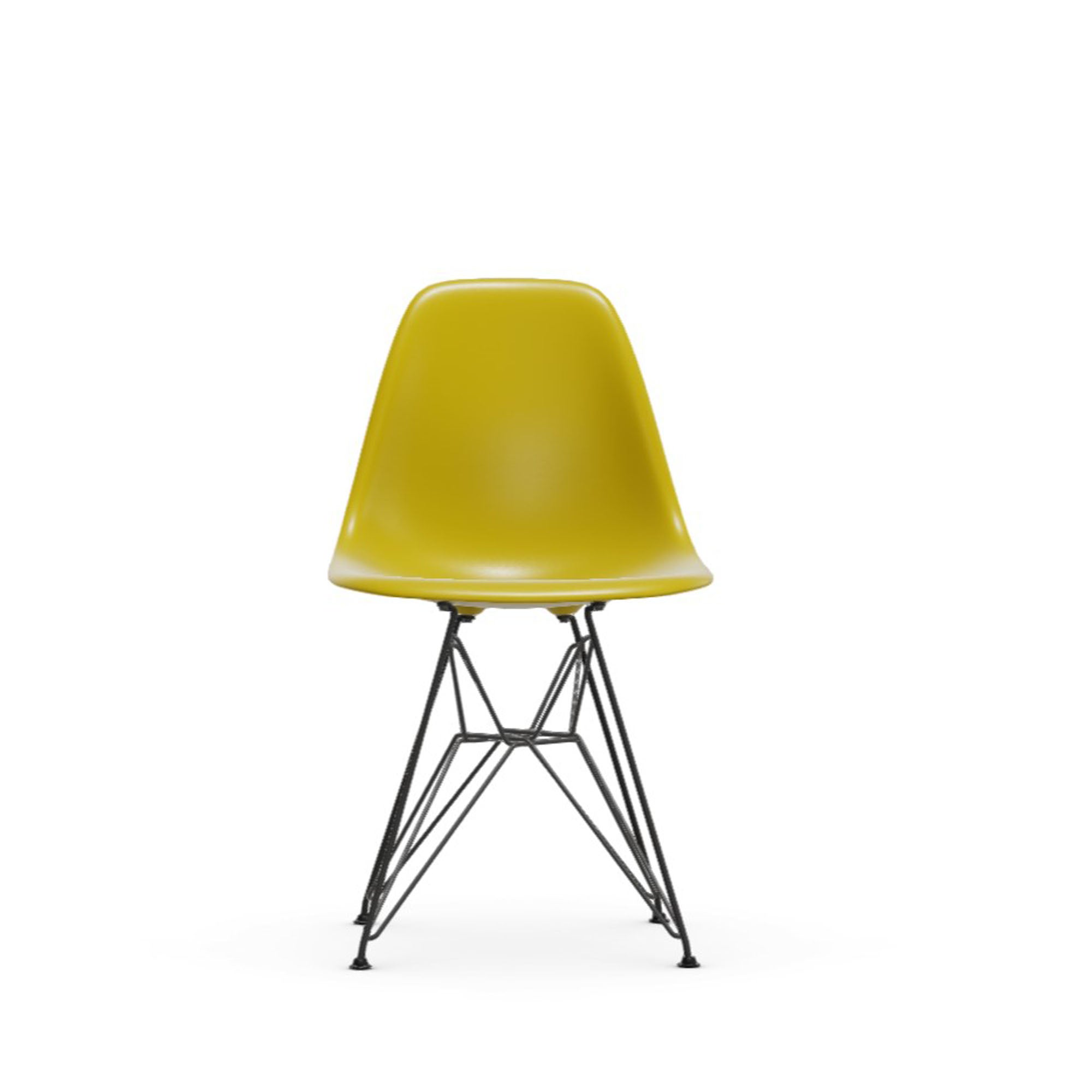 Eames Plastic RE DSR scaun cu baza neagră