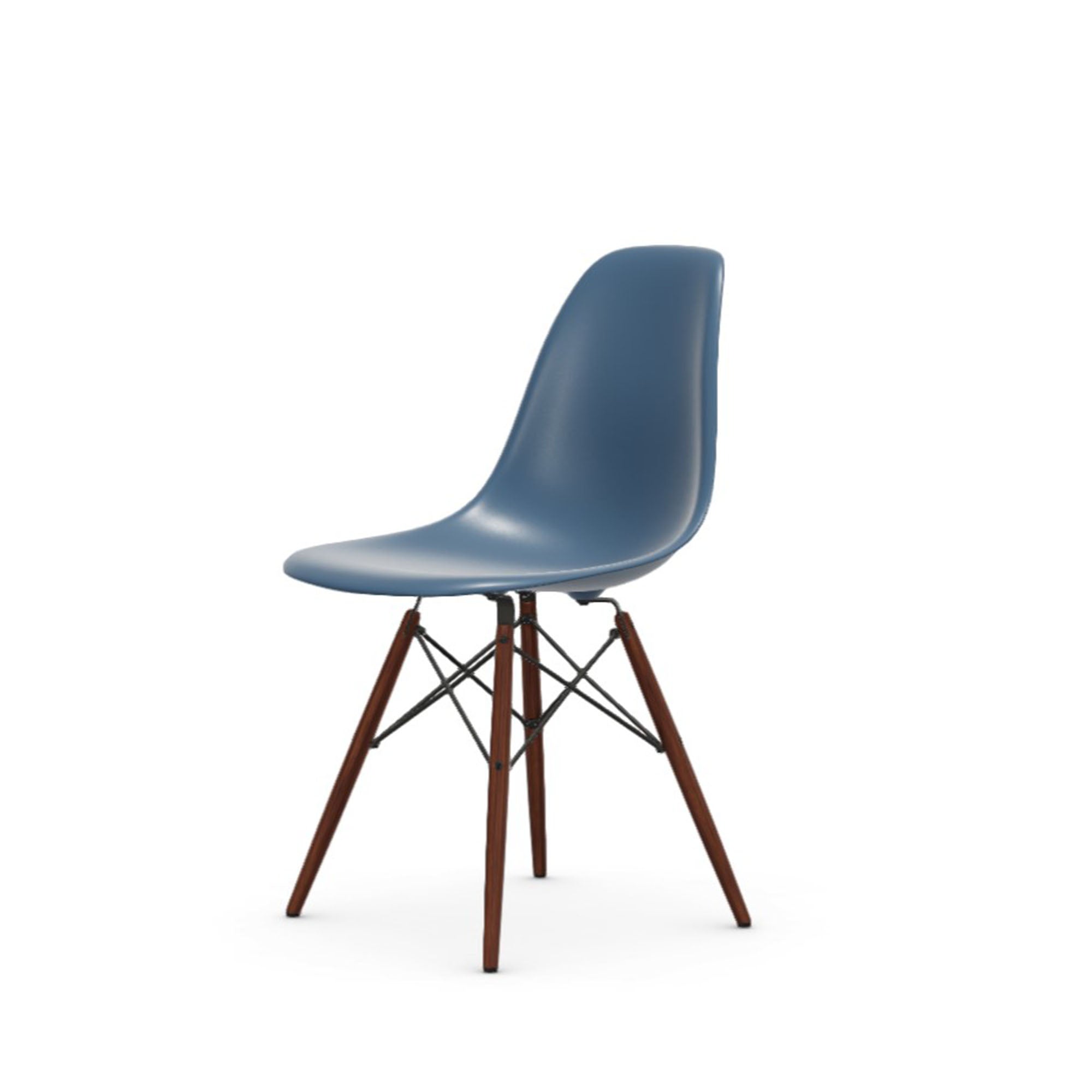 Eames Plastic RE DSW scaun cu picioare arțar închis