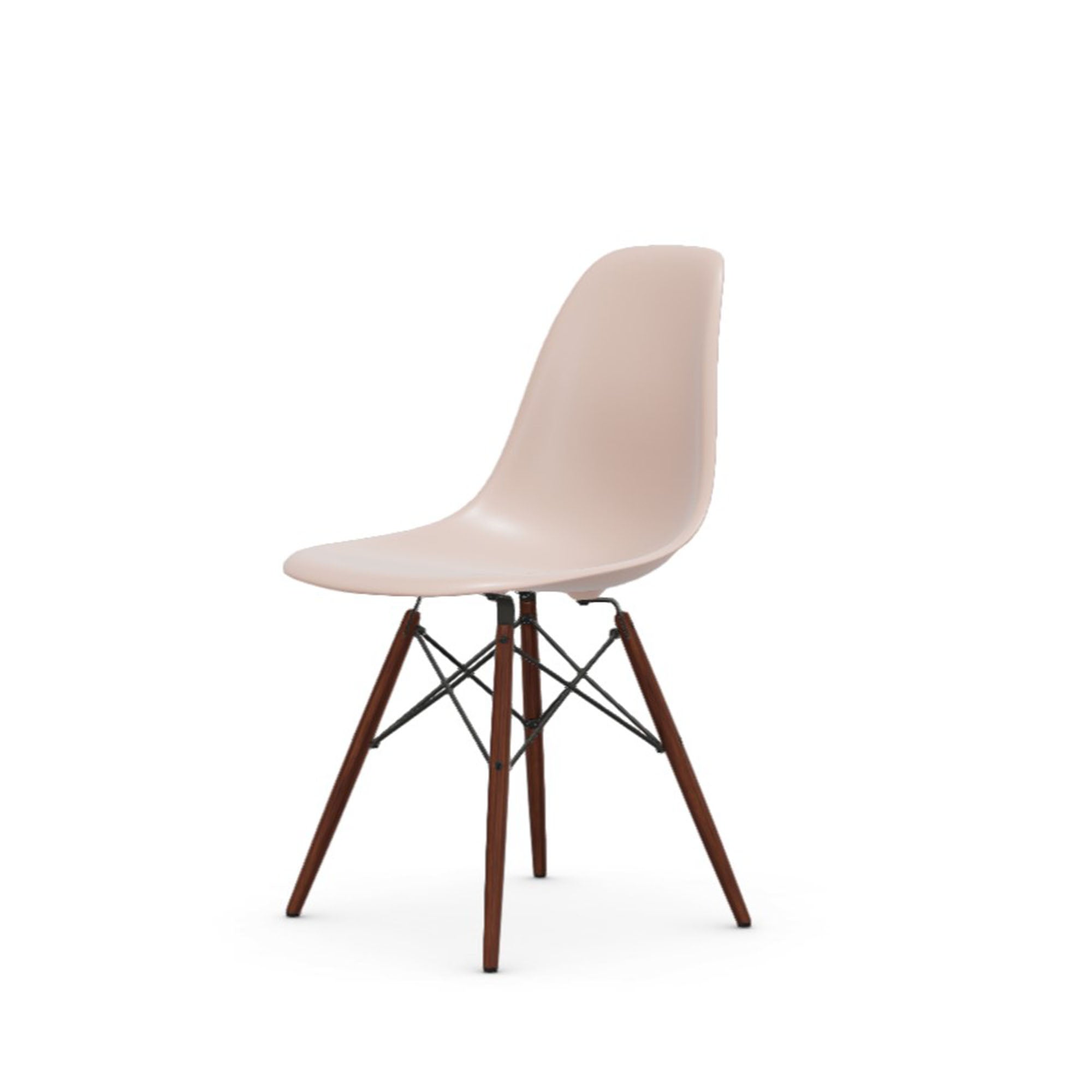 Eames Plastic RE DSW scaun cu picioare arțar închis