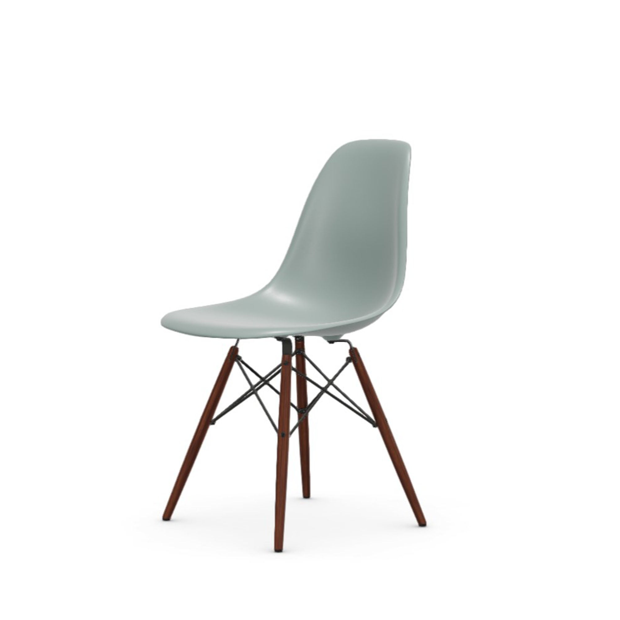 Eames Plastic RE DSW scaun cu picioare arțar închis