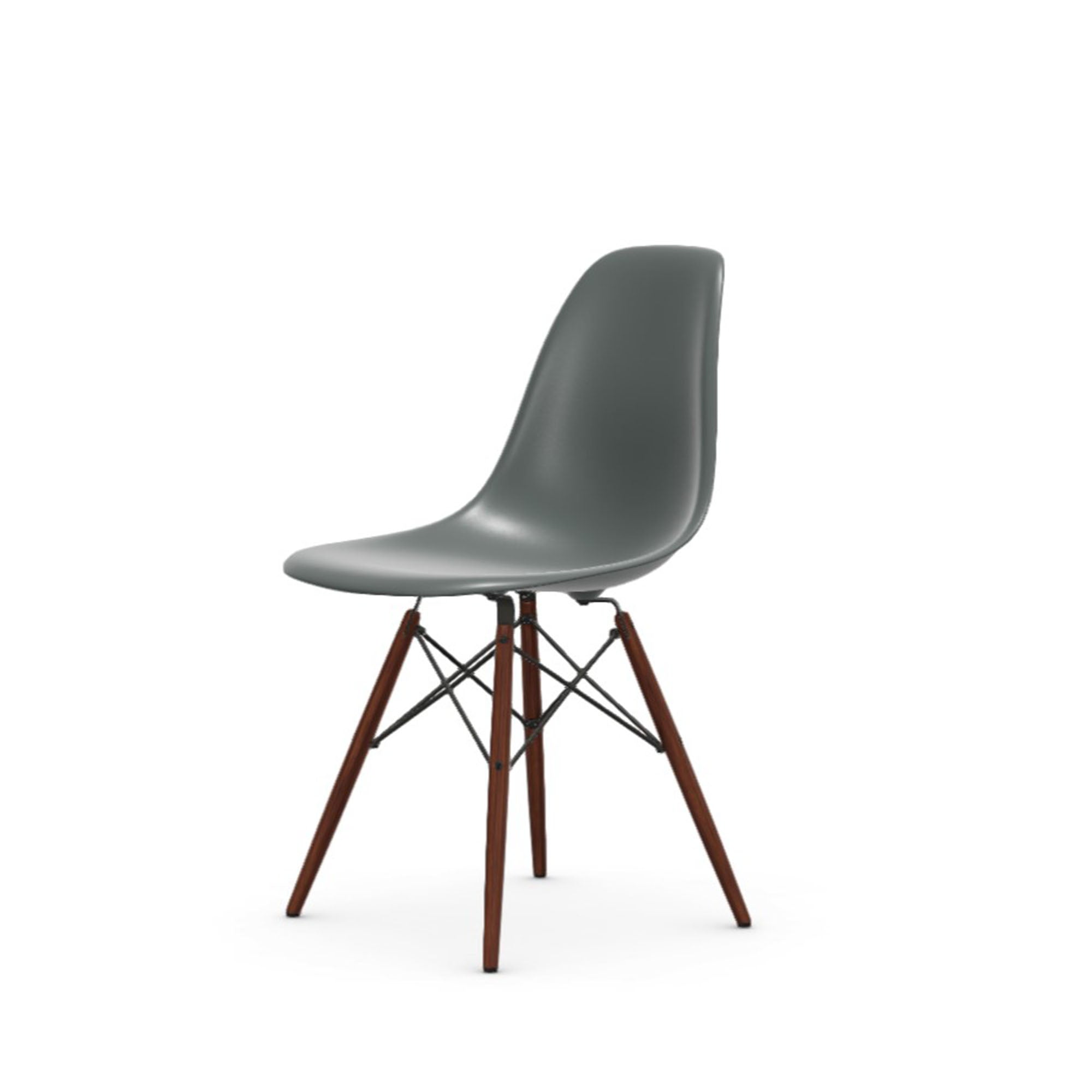 Eames Plastic RE DSW scaun cu picioare arțar închis